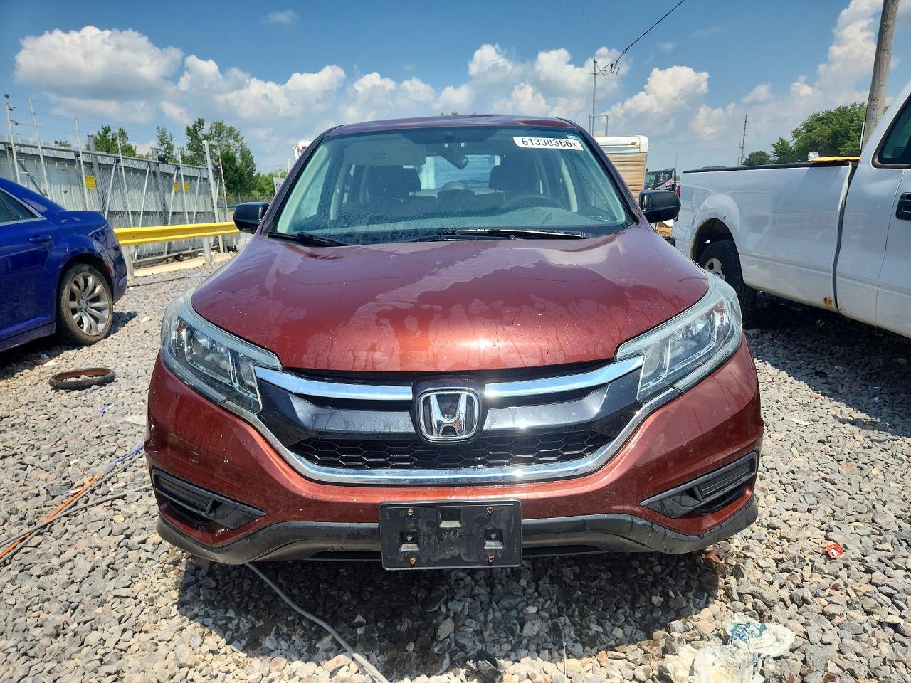 2015 Honda Cr-v Lx Burgundy vin: 3CZRM3H36FG705041