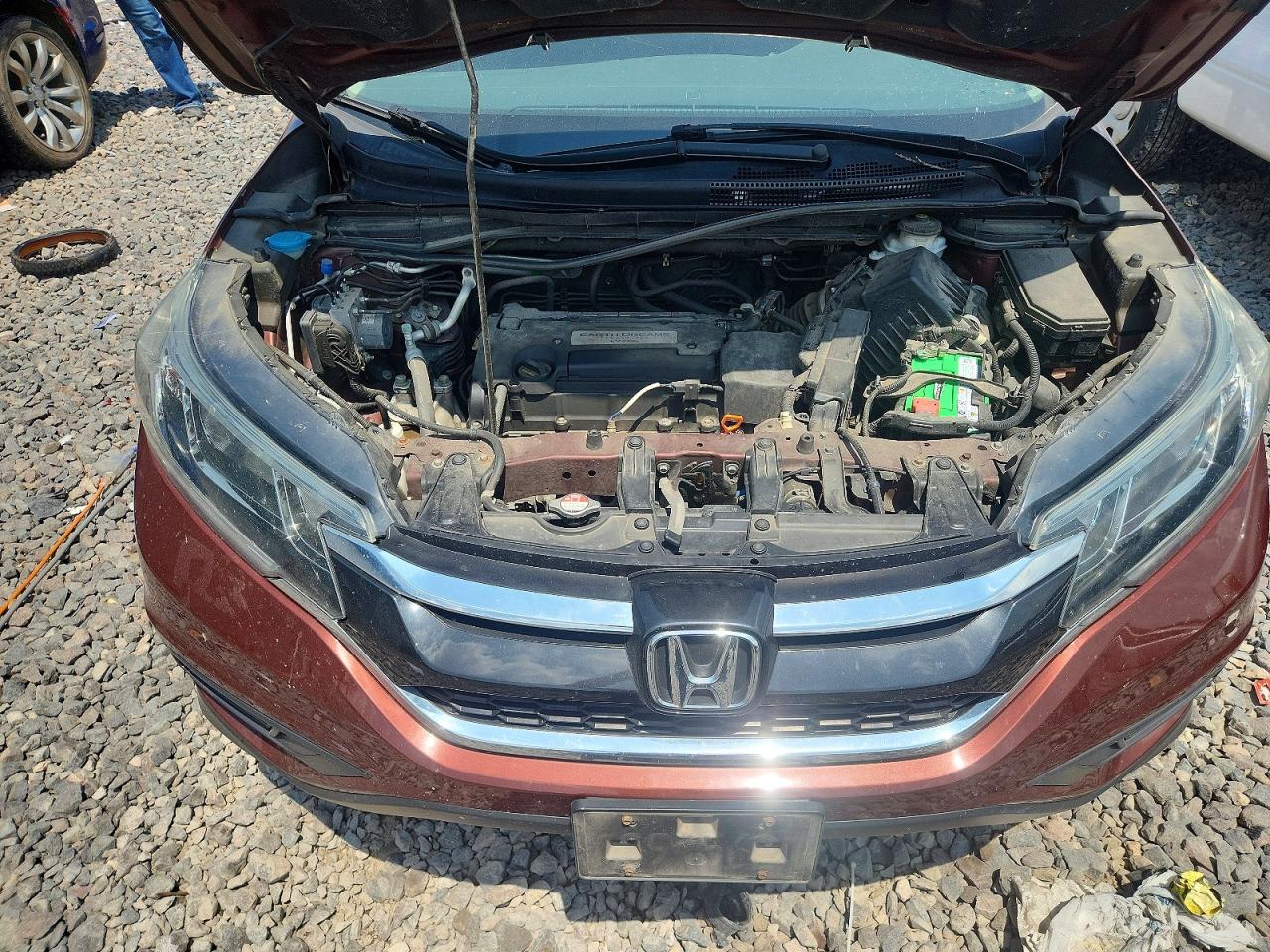 2015 Honda Cr-v Lx Burgundy vin: 3CZRM3H36FG705041