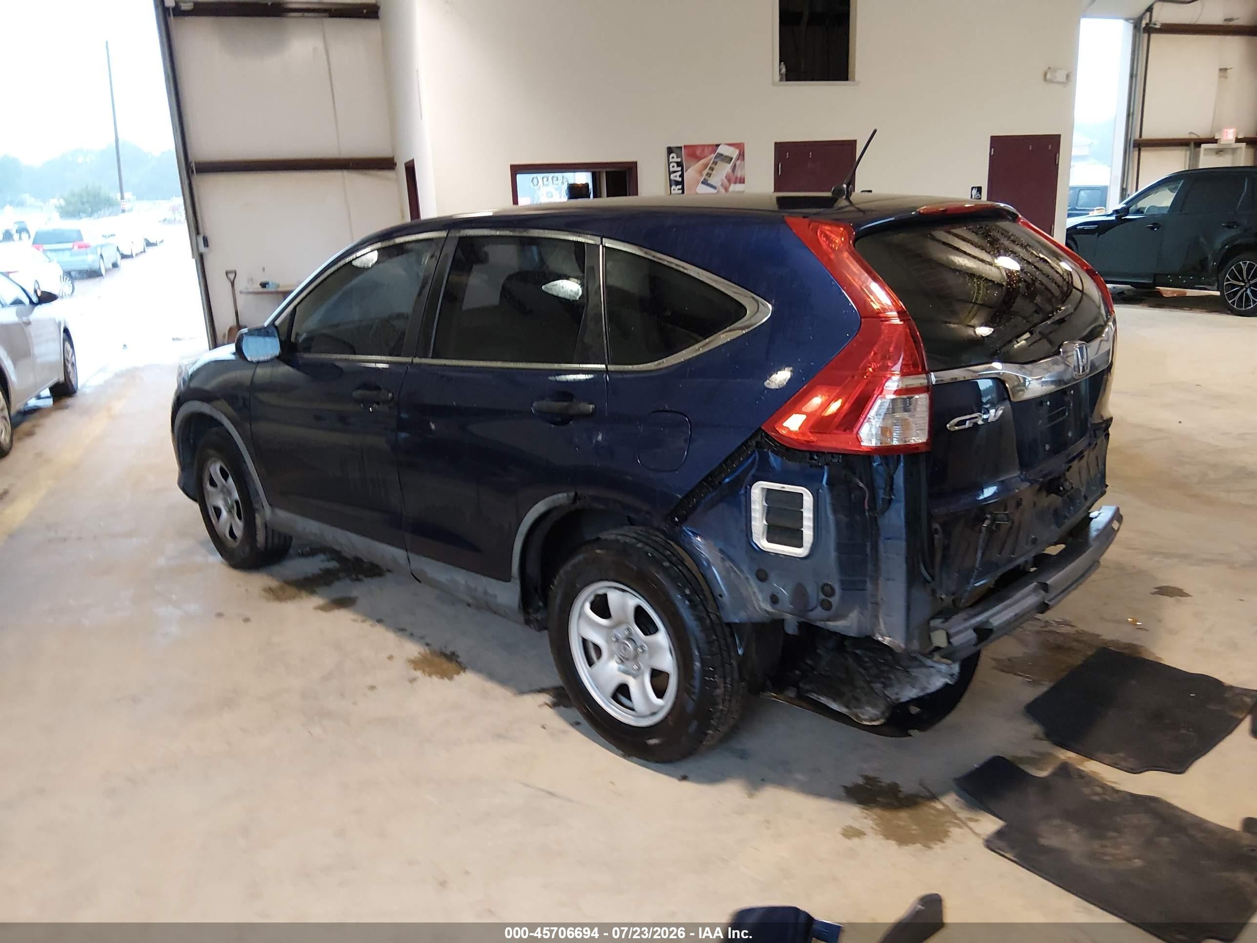 2015 Honda Cr-v Lx Navy vin: 3CZRM3H36FG710045