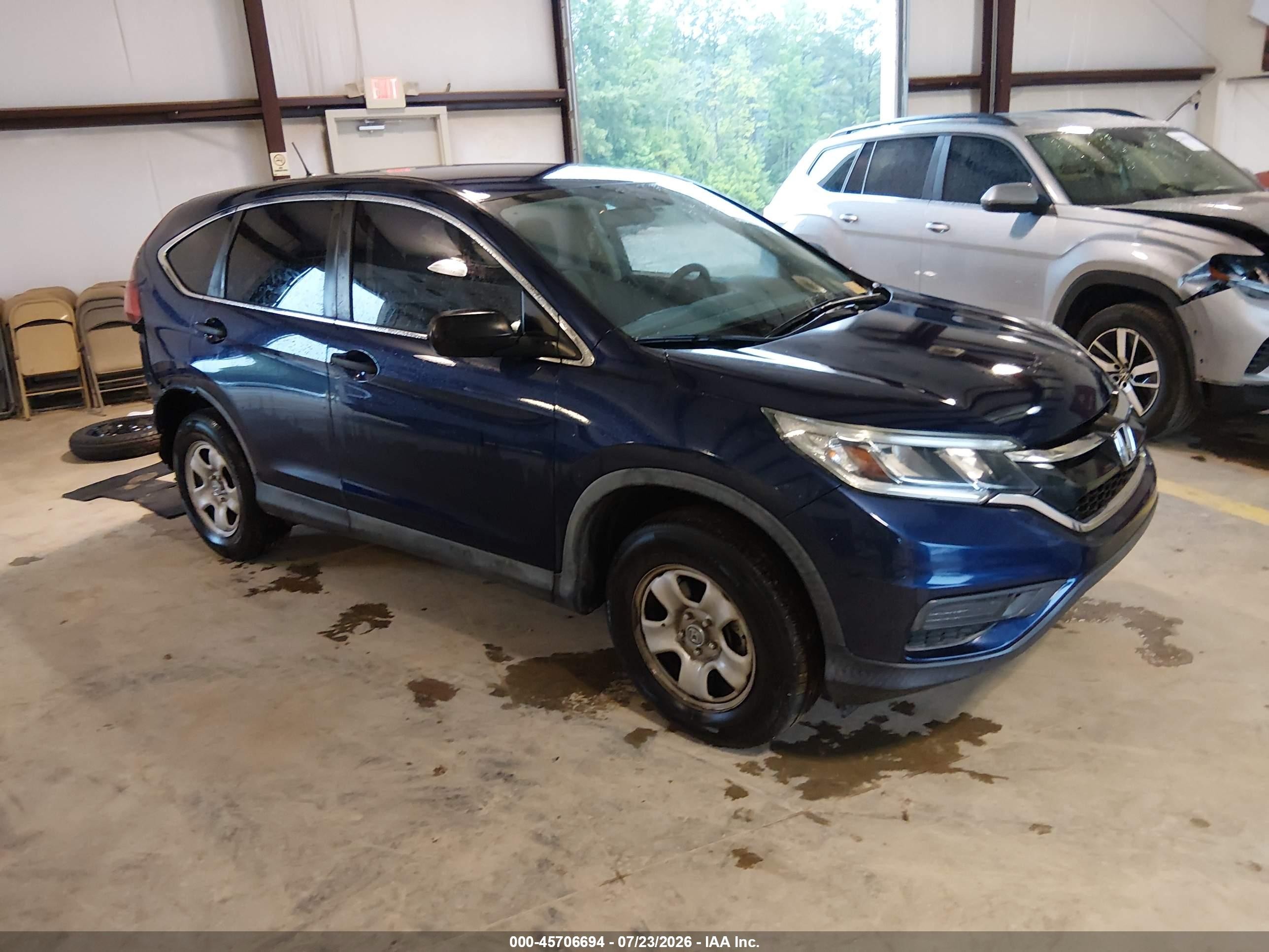 2015 Honda Cr-v Lx Navy vin: 3CZRM3H36FG710045