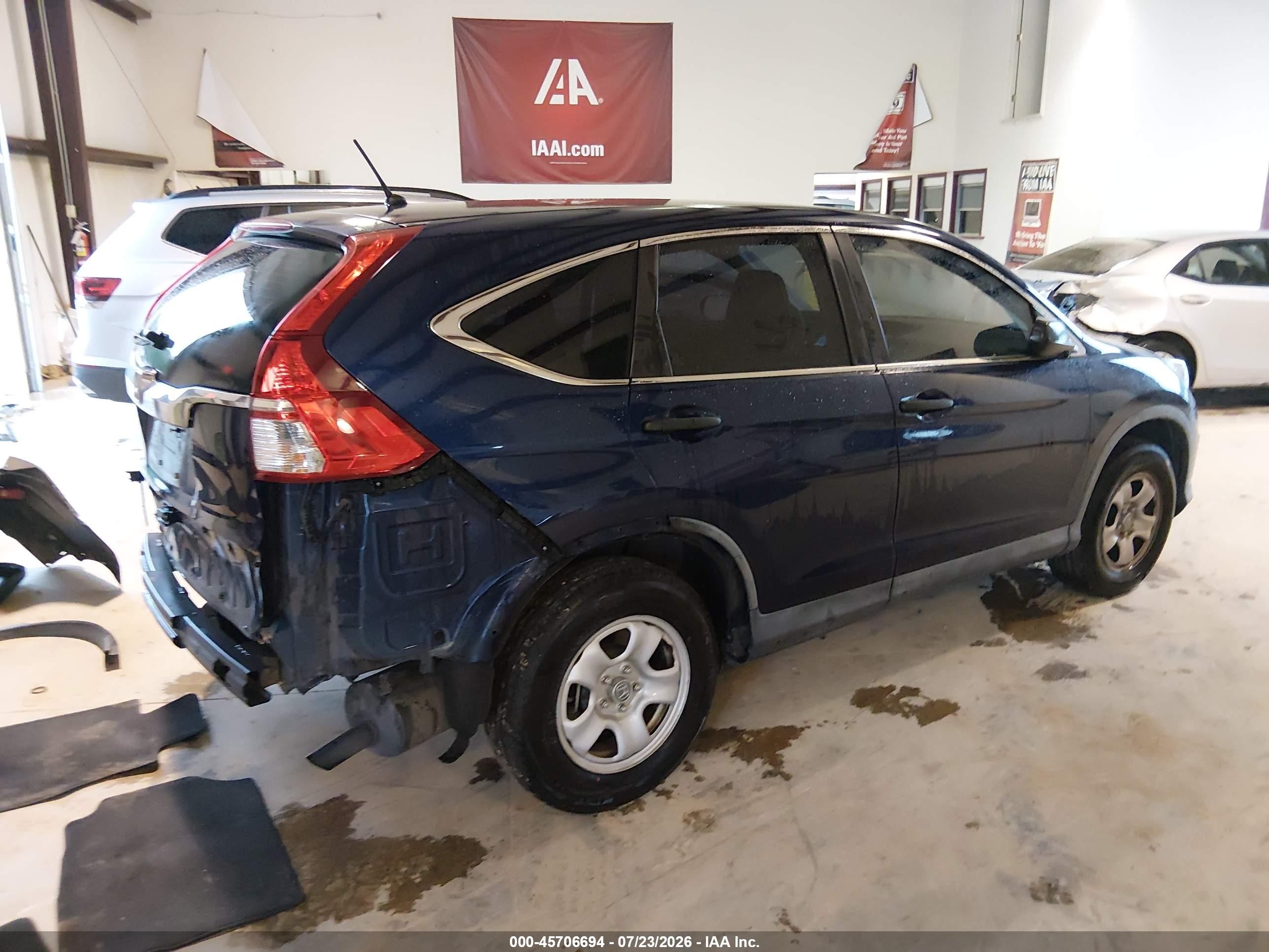 2015 Honda Cr-v Lx Navy vin: 3CZRM3H36FG710045