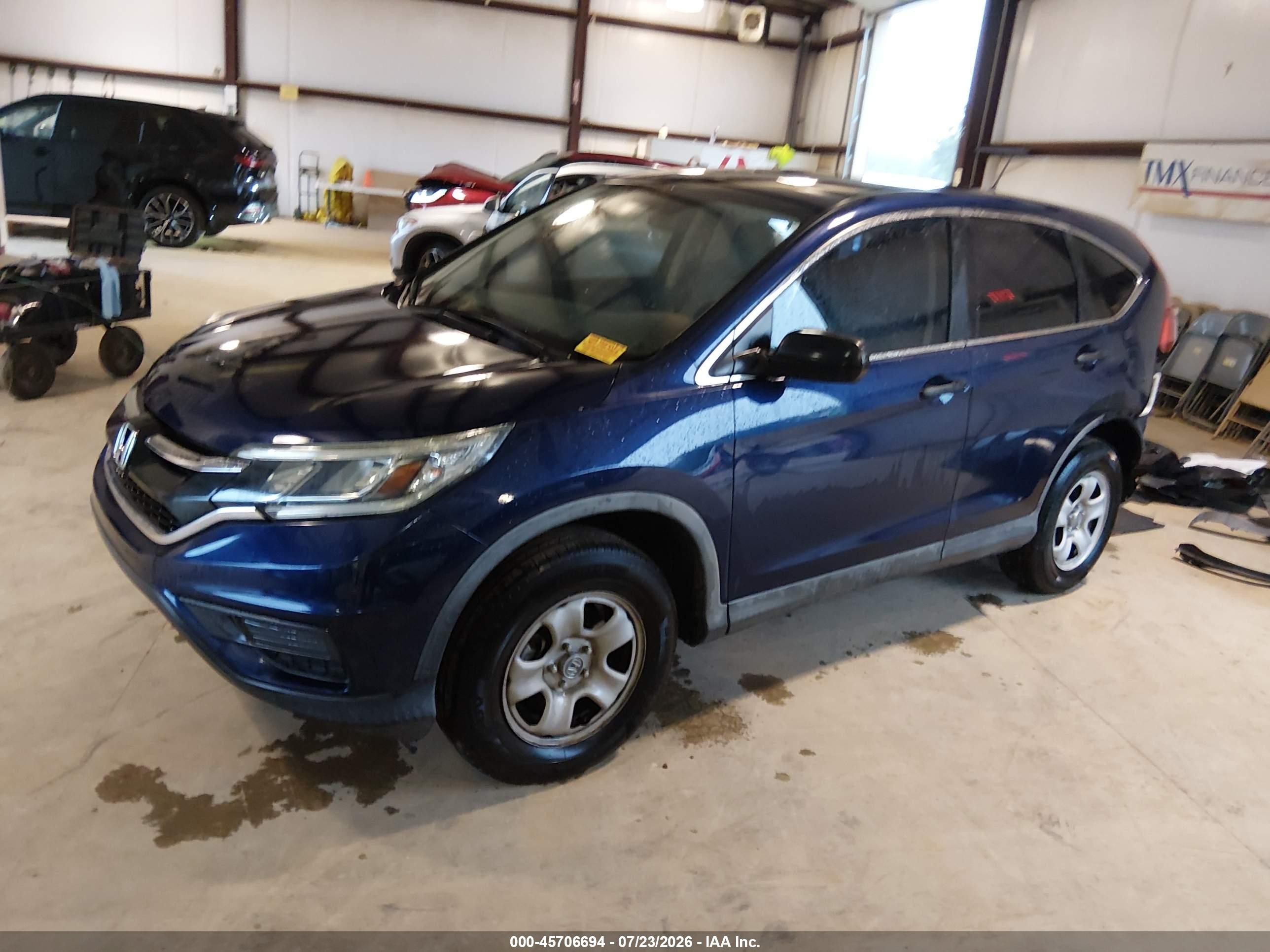 2015 Honda Cr-v Lx Navy vin: 3CZRM3H36FG710045