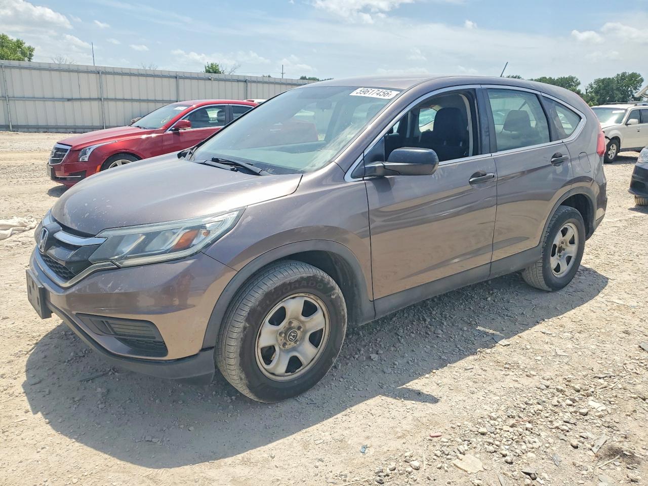 2015 Honda Cr-v Lx Gray vin: 3CZRM3H36FG711244