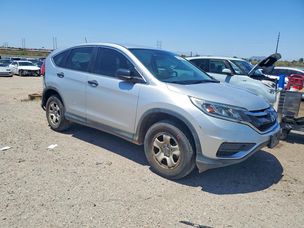 2015 Honda Cr-v Lx Silver vin: 3CZRM3H36FG714029