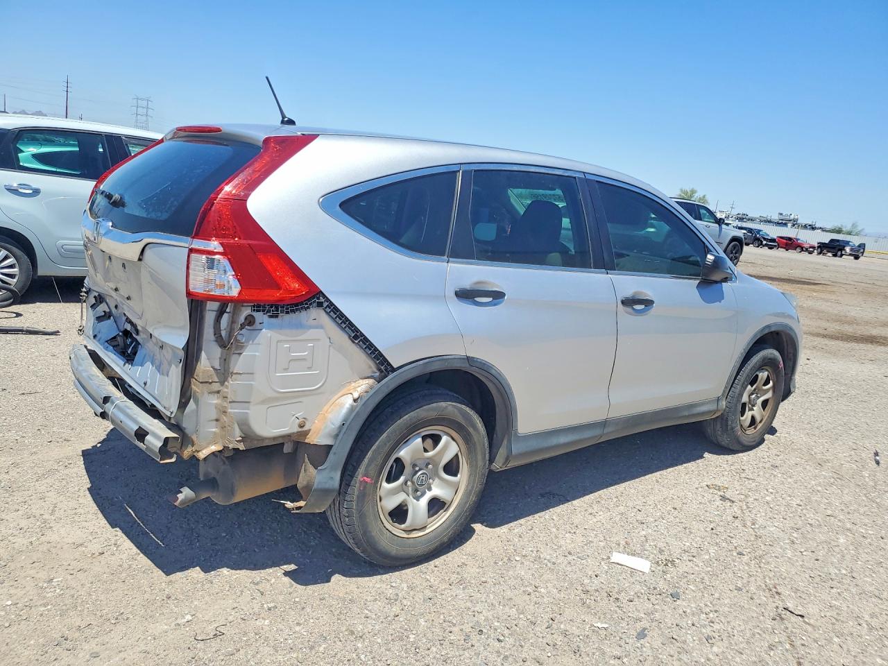 2015 Honda Cr-v Lx Silver vin: 3CZRM3H36FG714029