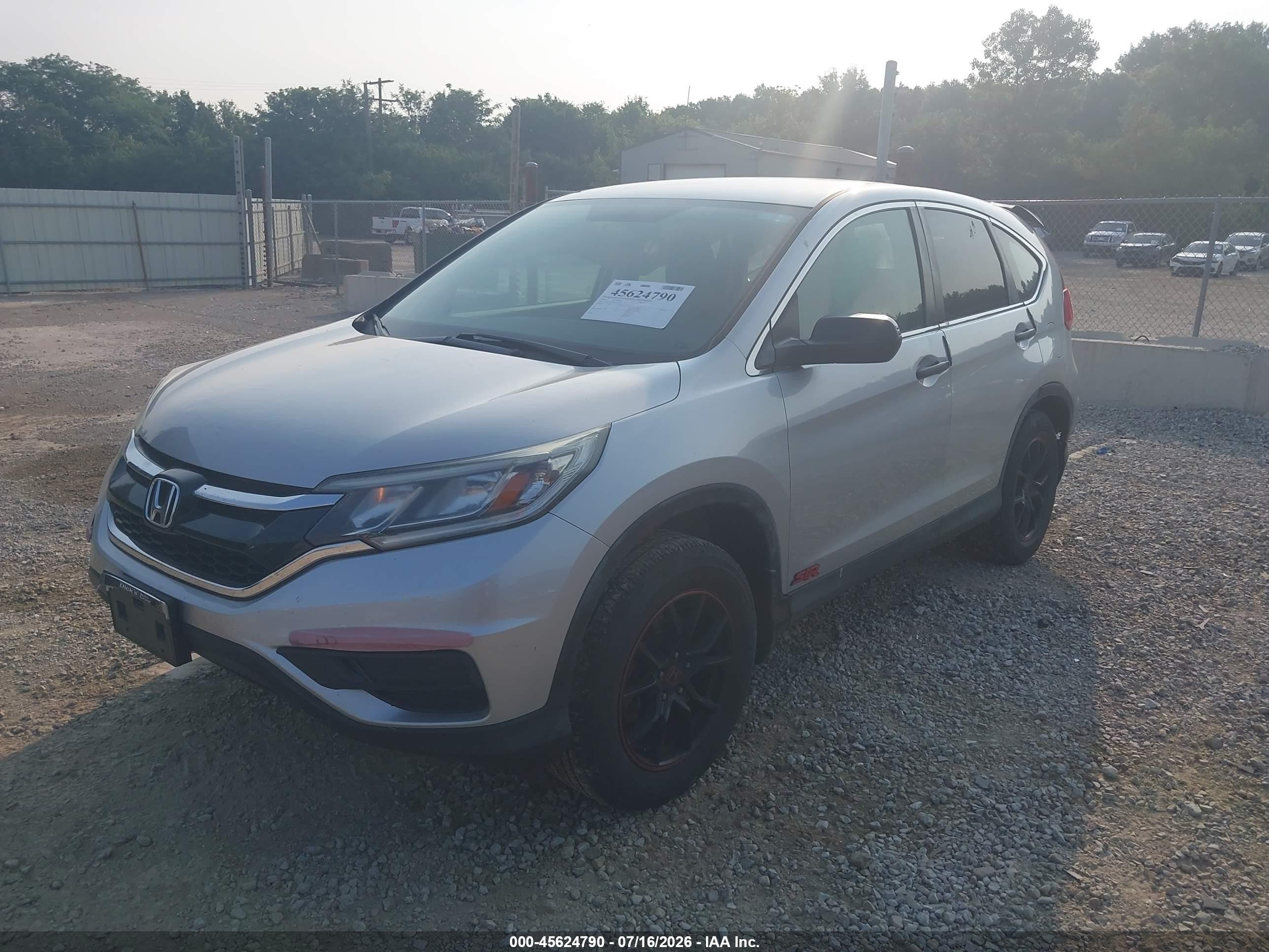 2015 Honda Cr-v Lx Silver vin: 3CZRM3H36FG714211