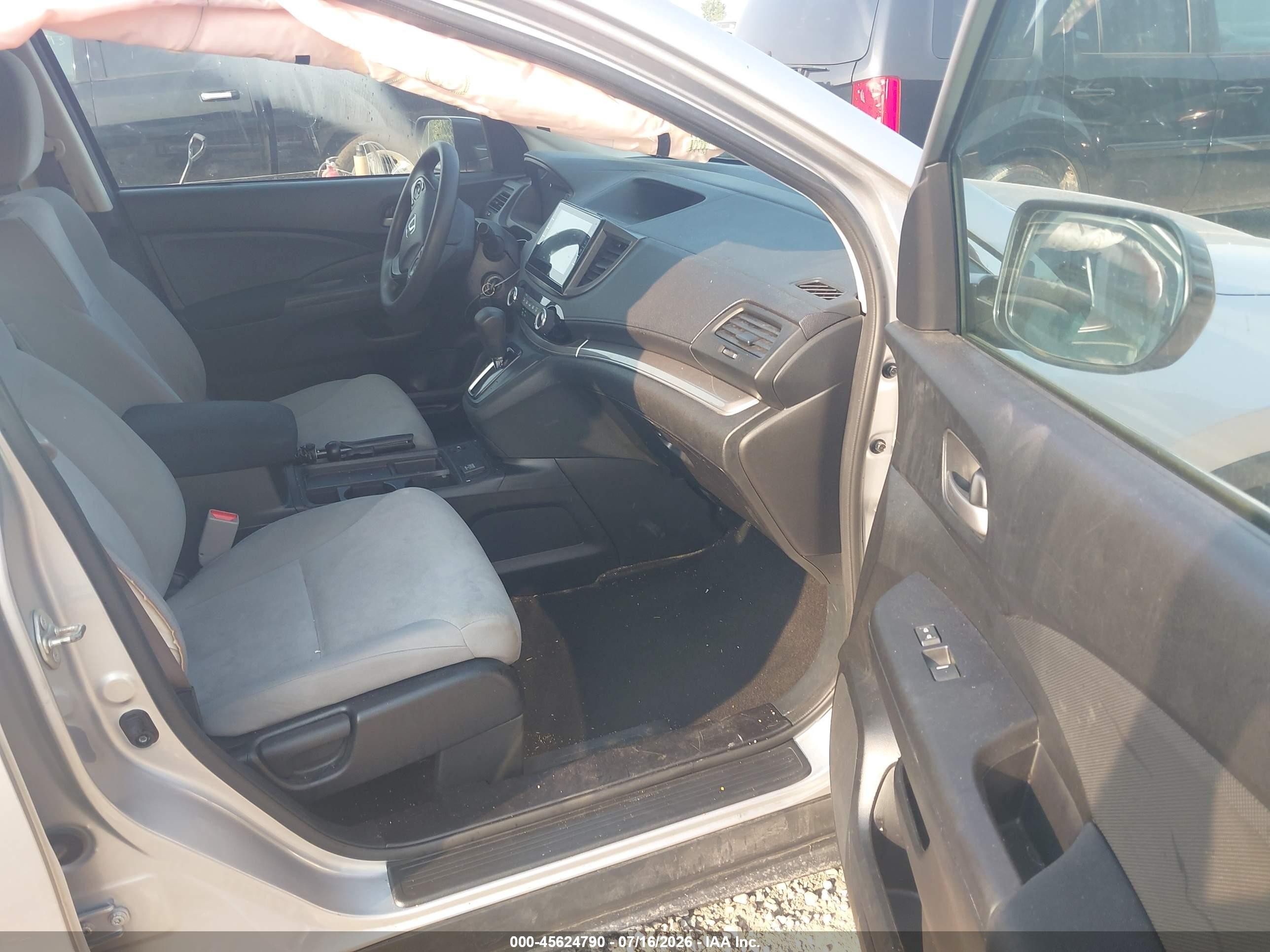 2015 Honda Cr-v Lx Silver vin: 3CZRM3H36FG714211