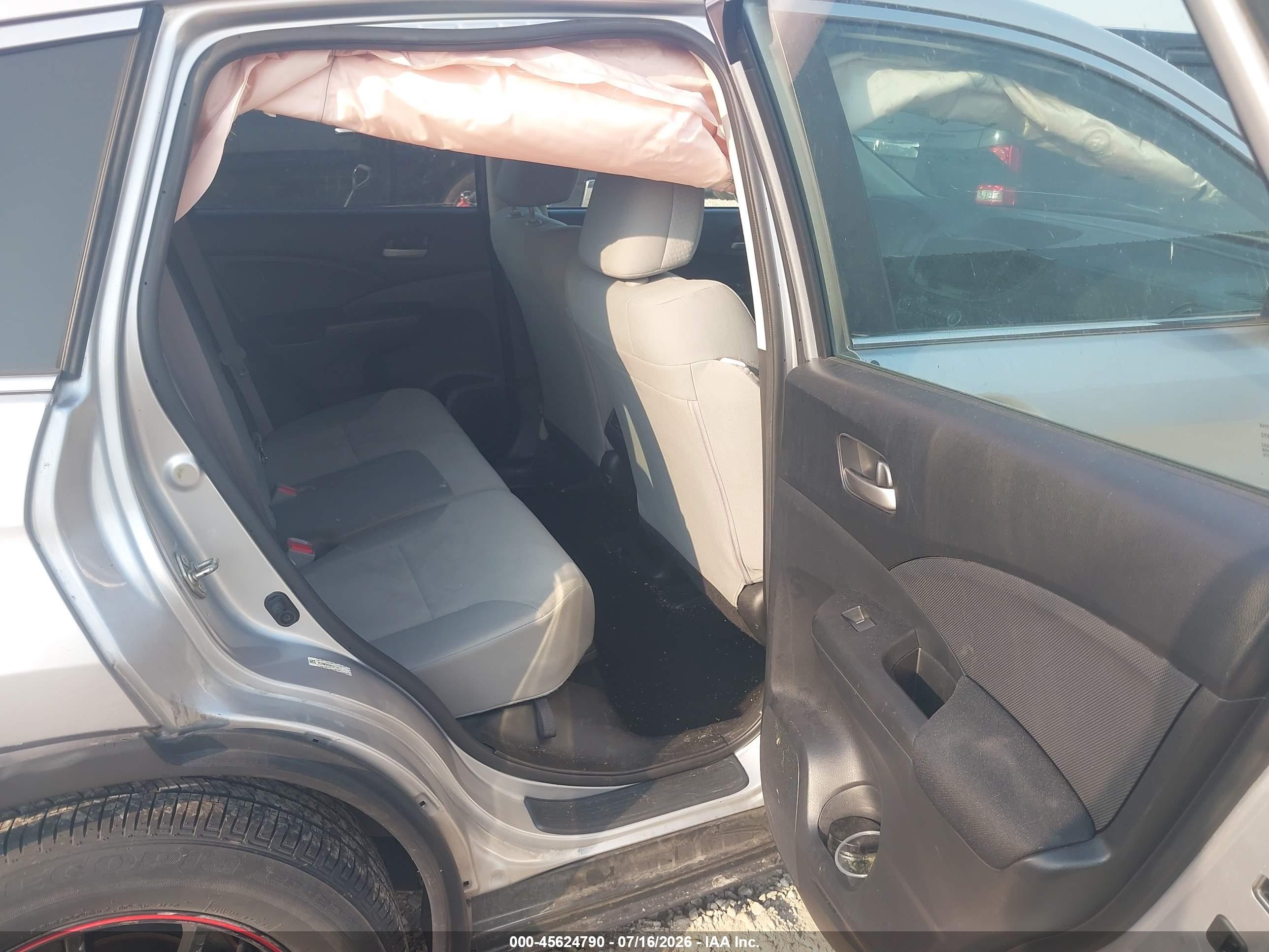 2015 Honda Cr-v Lx Silver vin: 3CZRM3H36FG714211