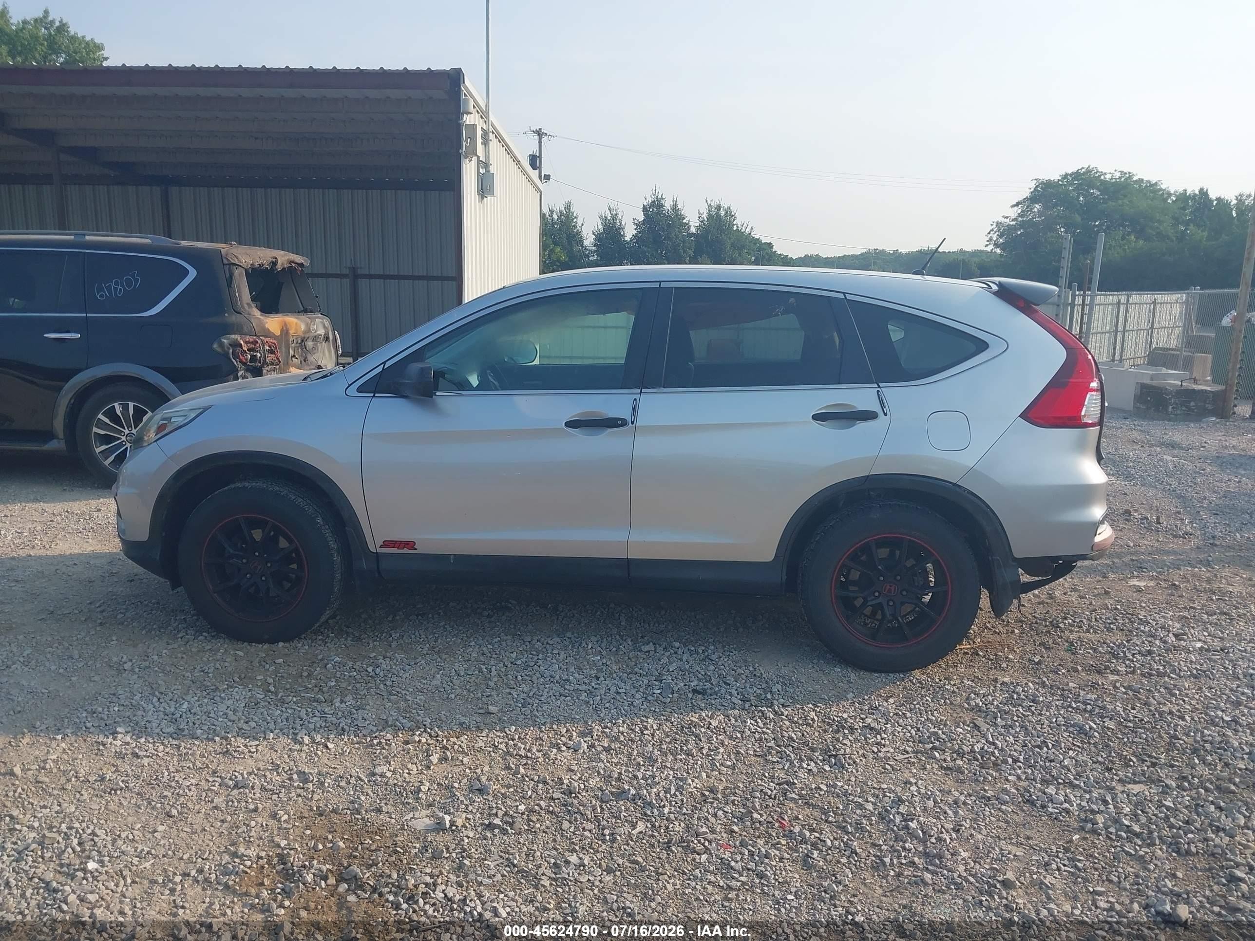 2015 Honda Cr-v Lx Silver vin: 3CZRM3H36FG714211