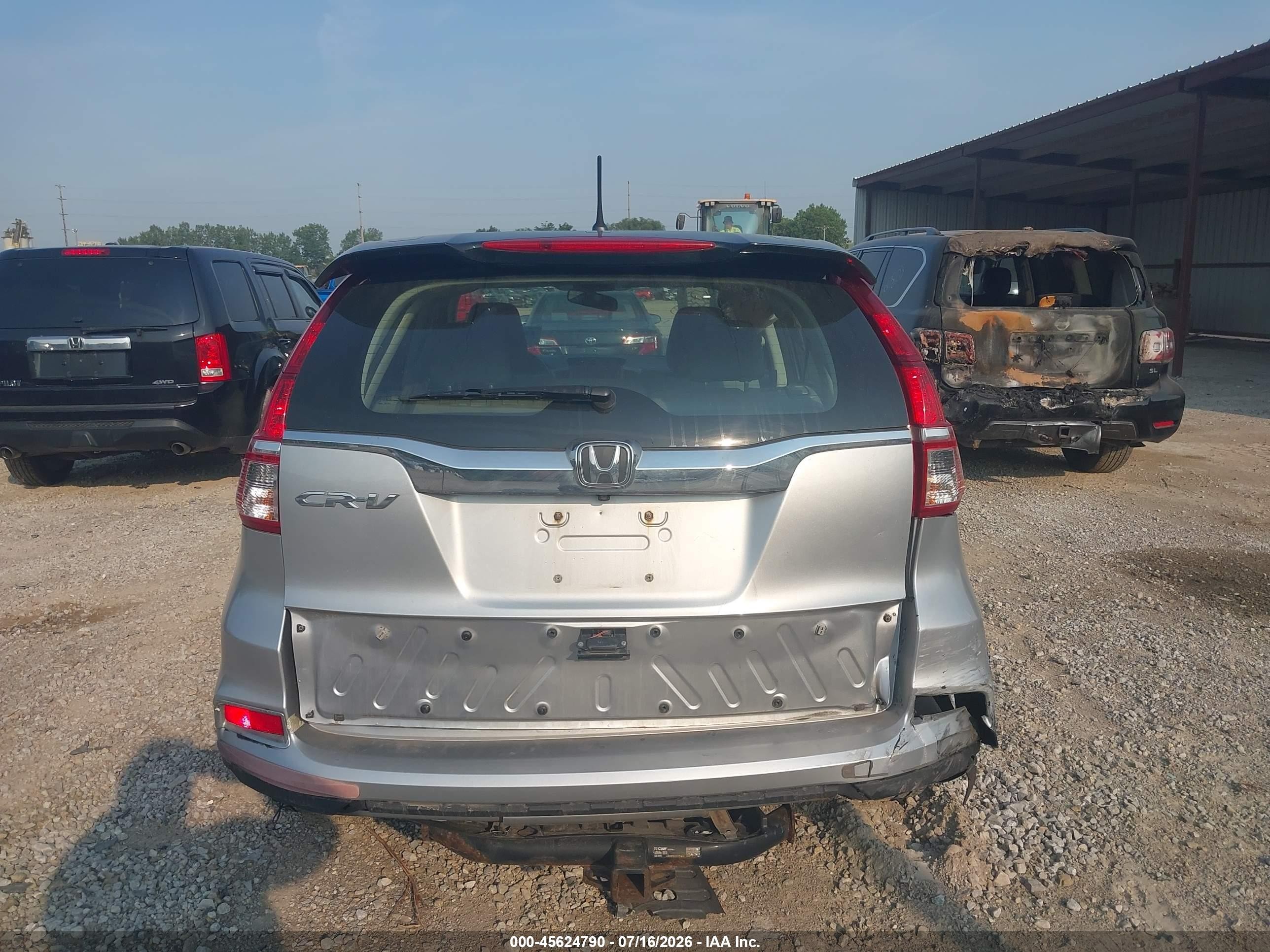 2015 Honda Cr-v Lx Silver vin: 3CZRM3H36FG714211