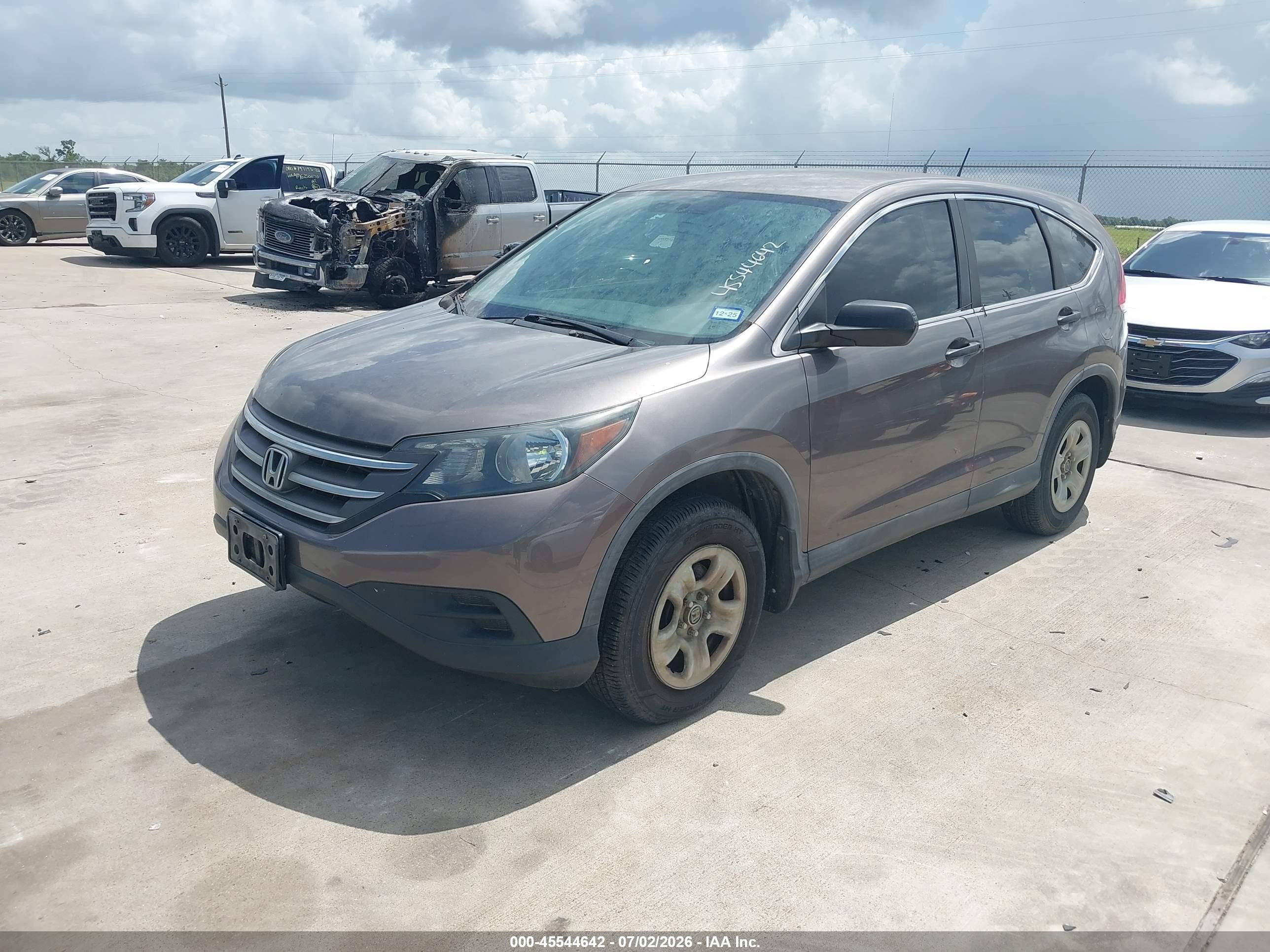 2013 Honda Cr-v Lx Brown vin: 3CZRM3H37DG700055