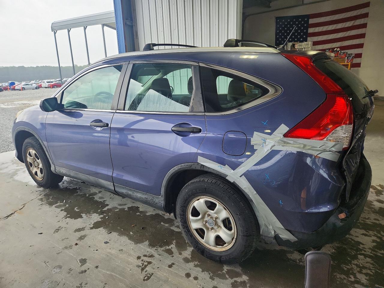 2013 Honda Cr-v Lx Blue vin: 3CZRM3H37DG700850