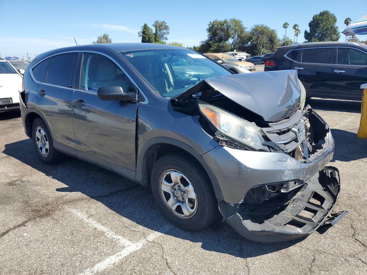 2013 Honda Cr-v Lx Gray vin: 3CZRM3H37DG705630