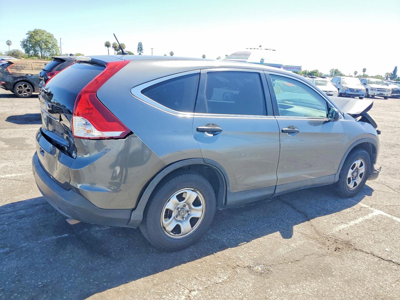 2013 Honda Cr-v Lx Gray vin: 3CZRM3H37DG705630