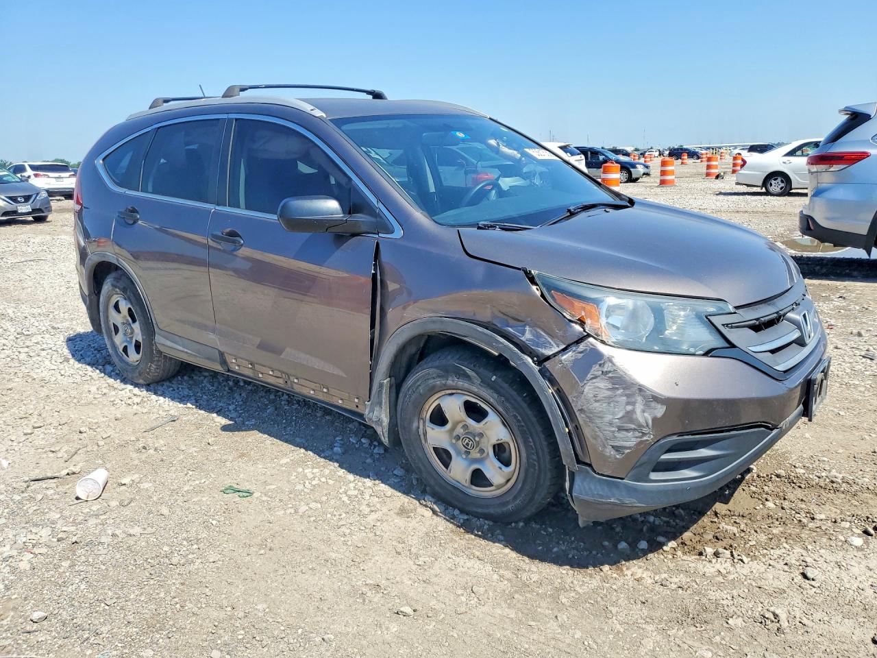 2013 Honda Cr-v Lx Gray vin: 3CZRM3H37DG707751