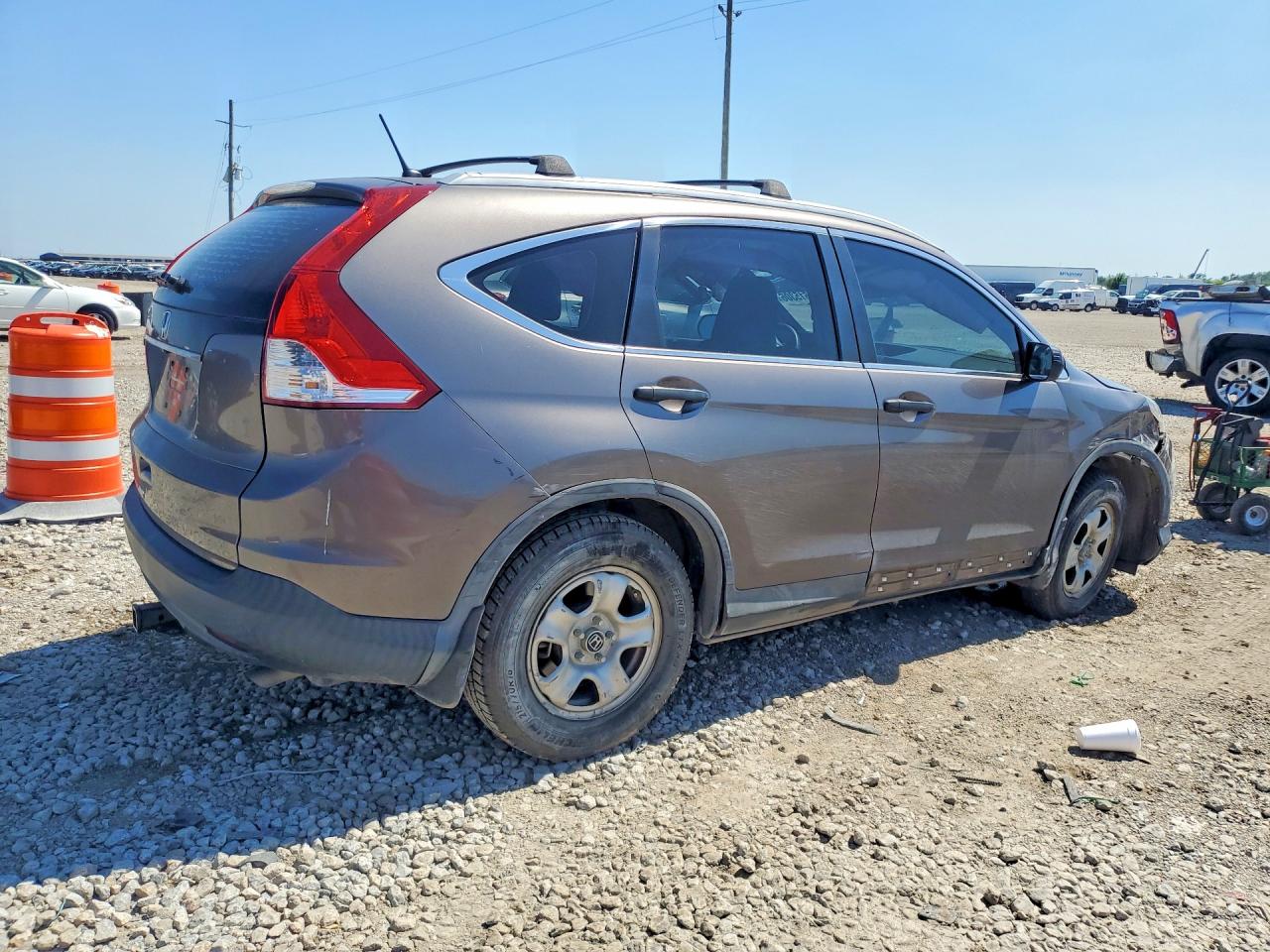2013 Honda Cr-v Lx Gray vin: 3CZRM3H37DG707751