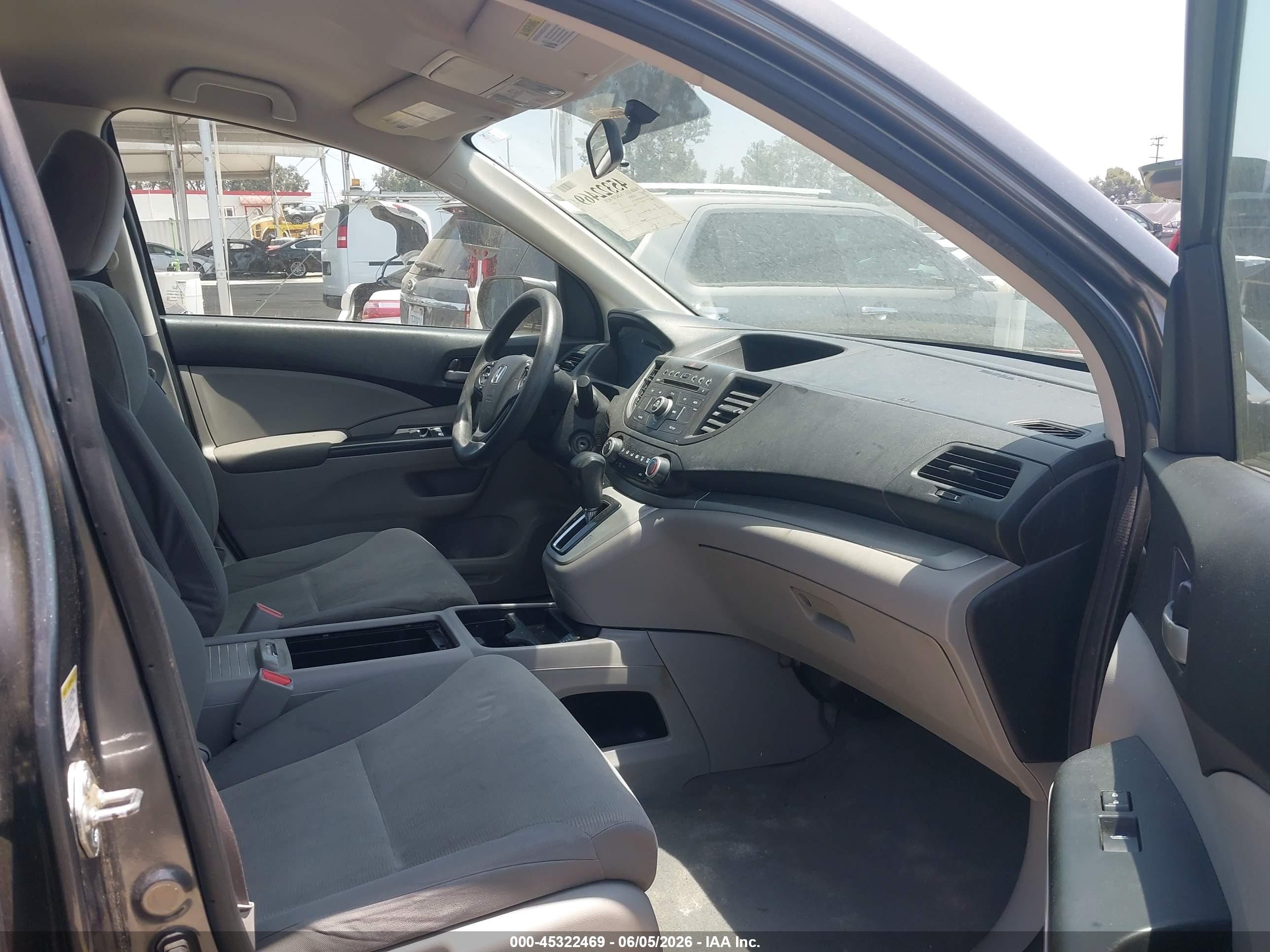 2013 Honda Cr-v Lx Gray vin: 3CZRM3H37DG711301