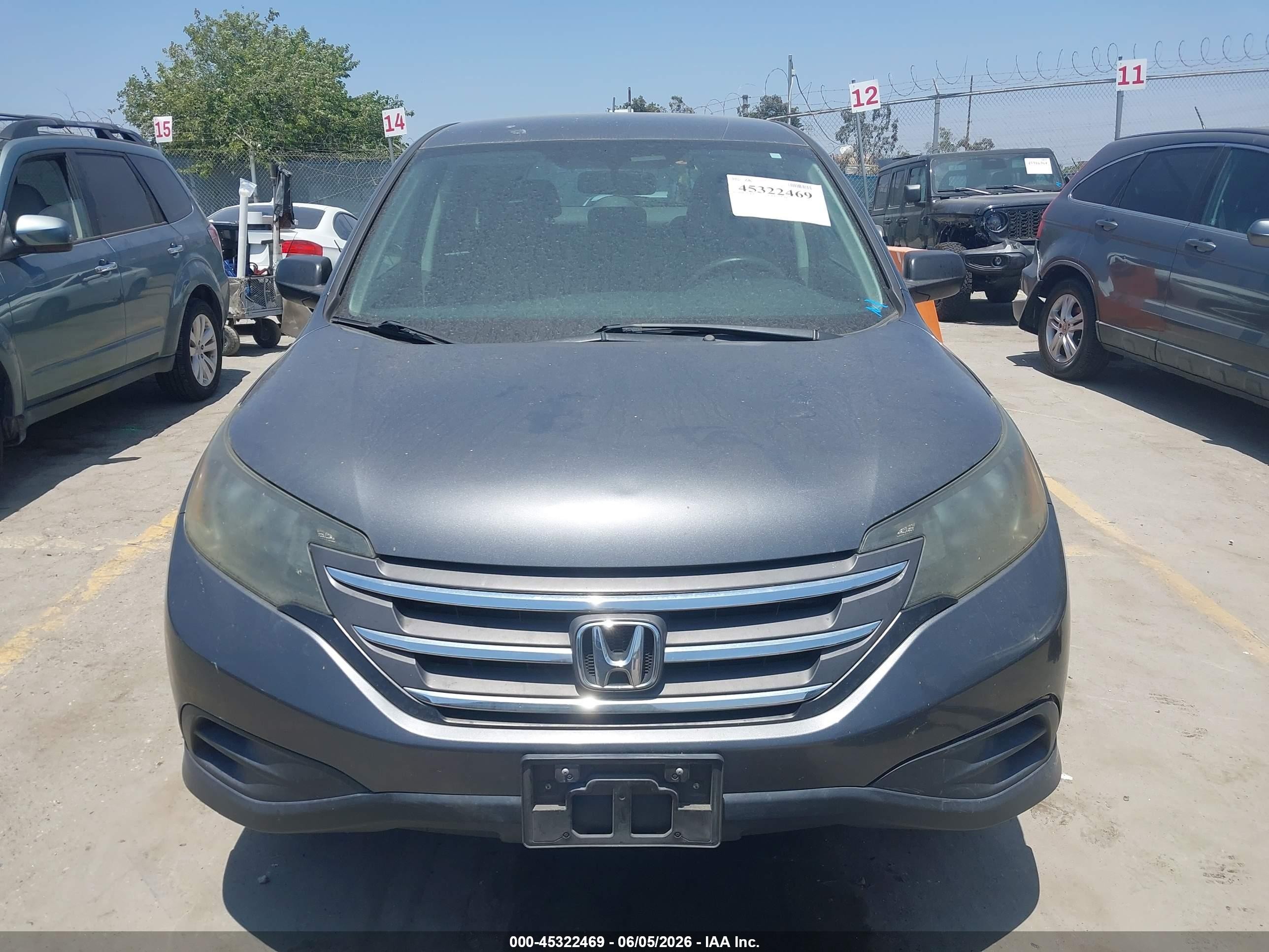2013 Honda Cr-v Lx Gray vin: 3CZRM3H37DG711301