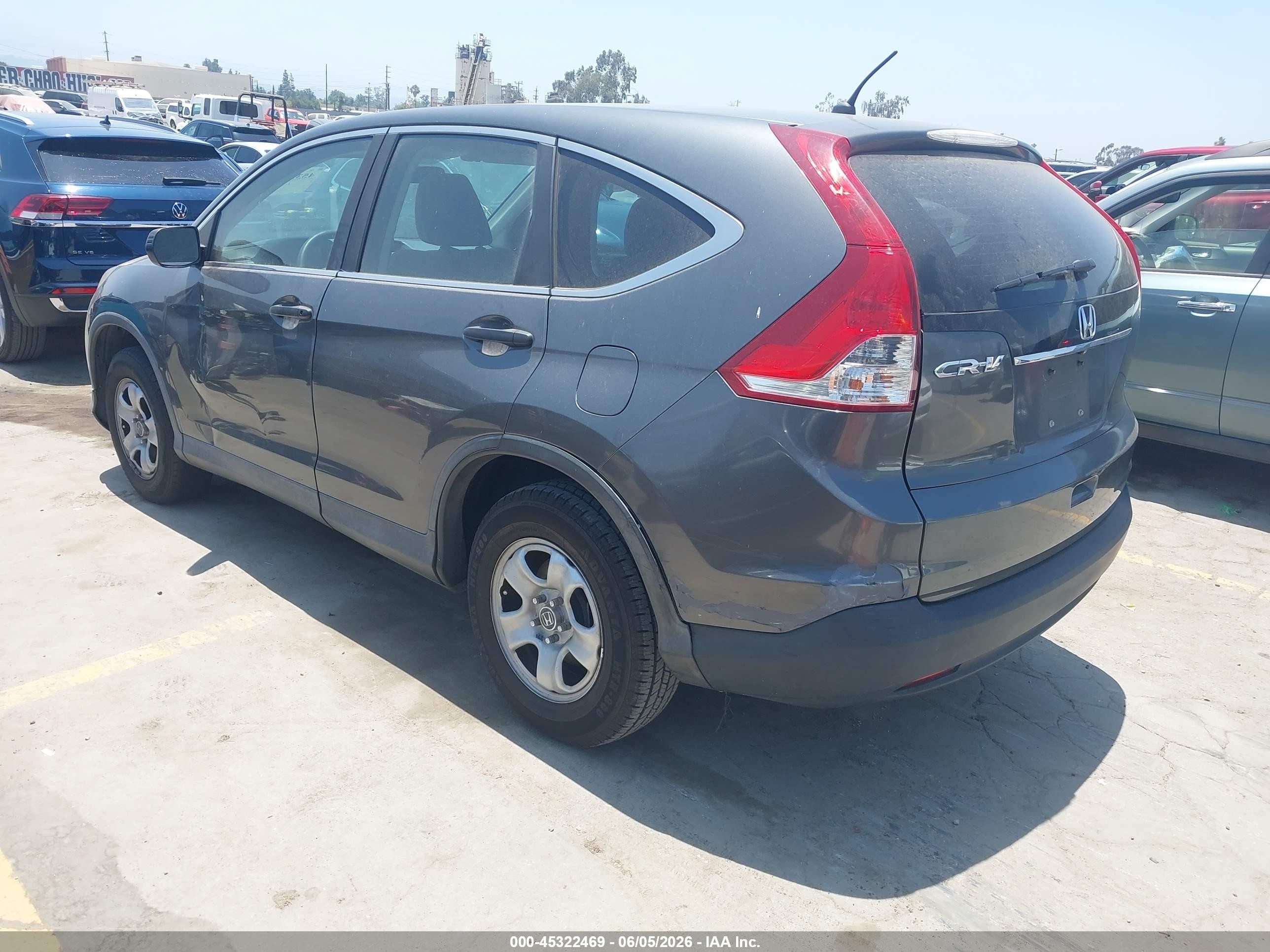 2013 Honda Cr-v Lx Gray vin: 3CZRM3H37DG711301
