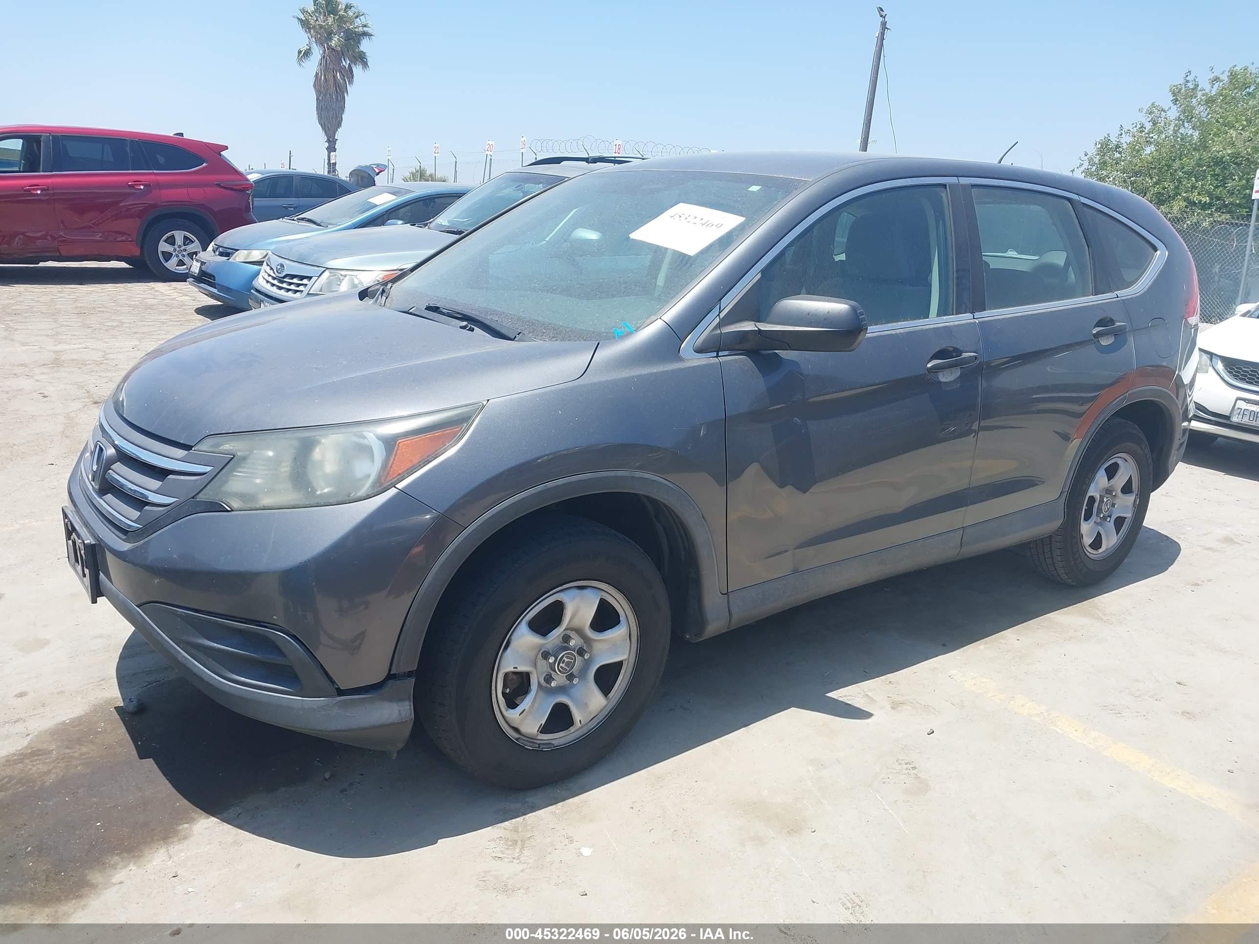 2013 Honda Cr-v Lx Gray vin: 3CZRM3H37DG711301