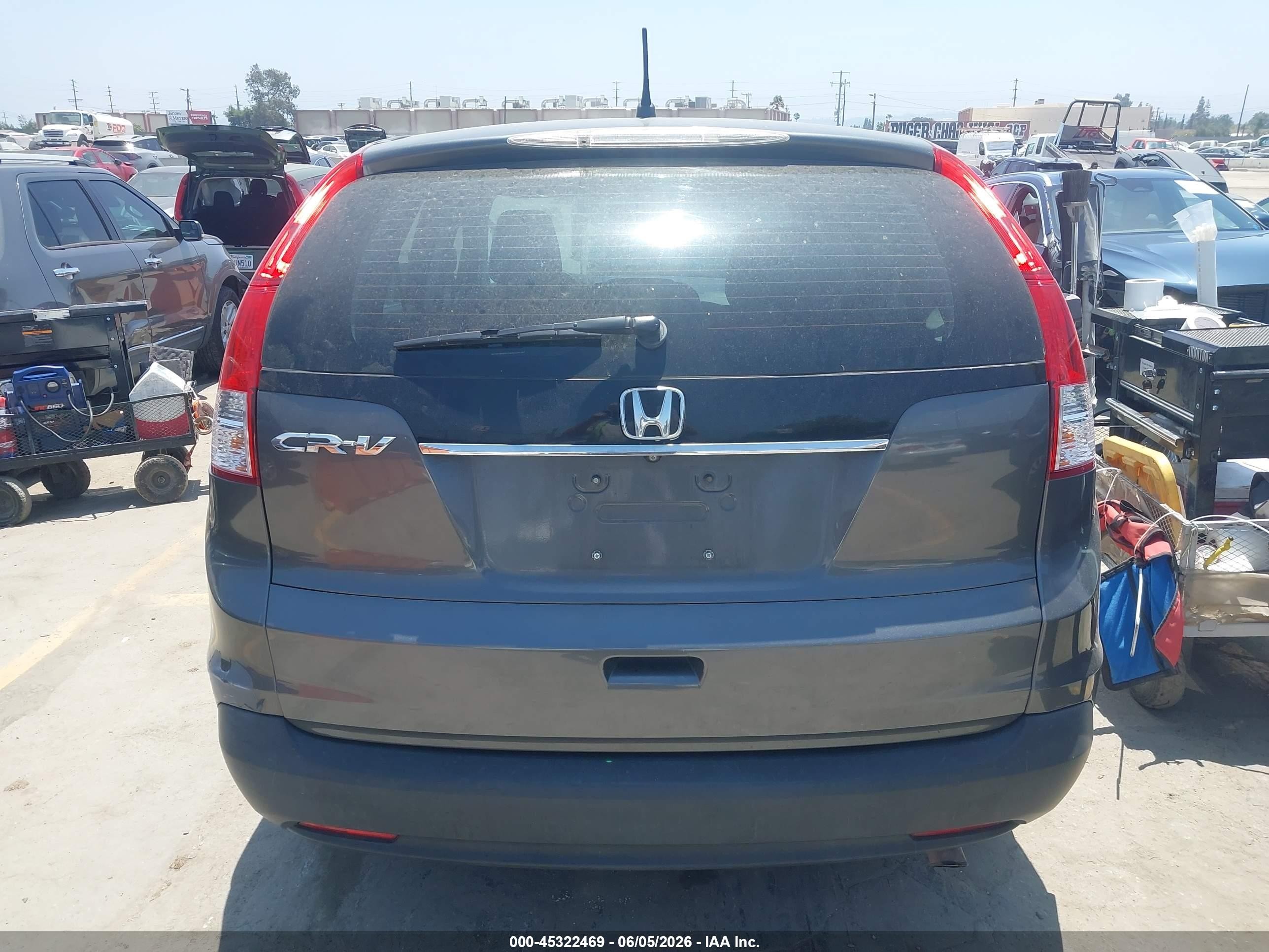 2013 Honda Cr-v Lx Gray vin: 3CZRM3H37DG711301