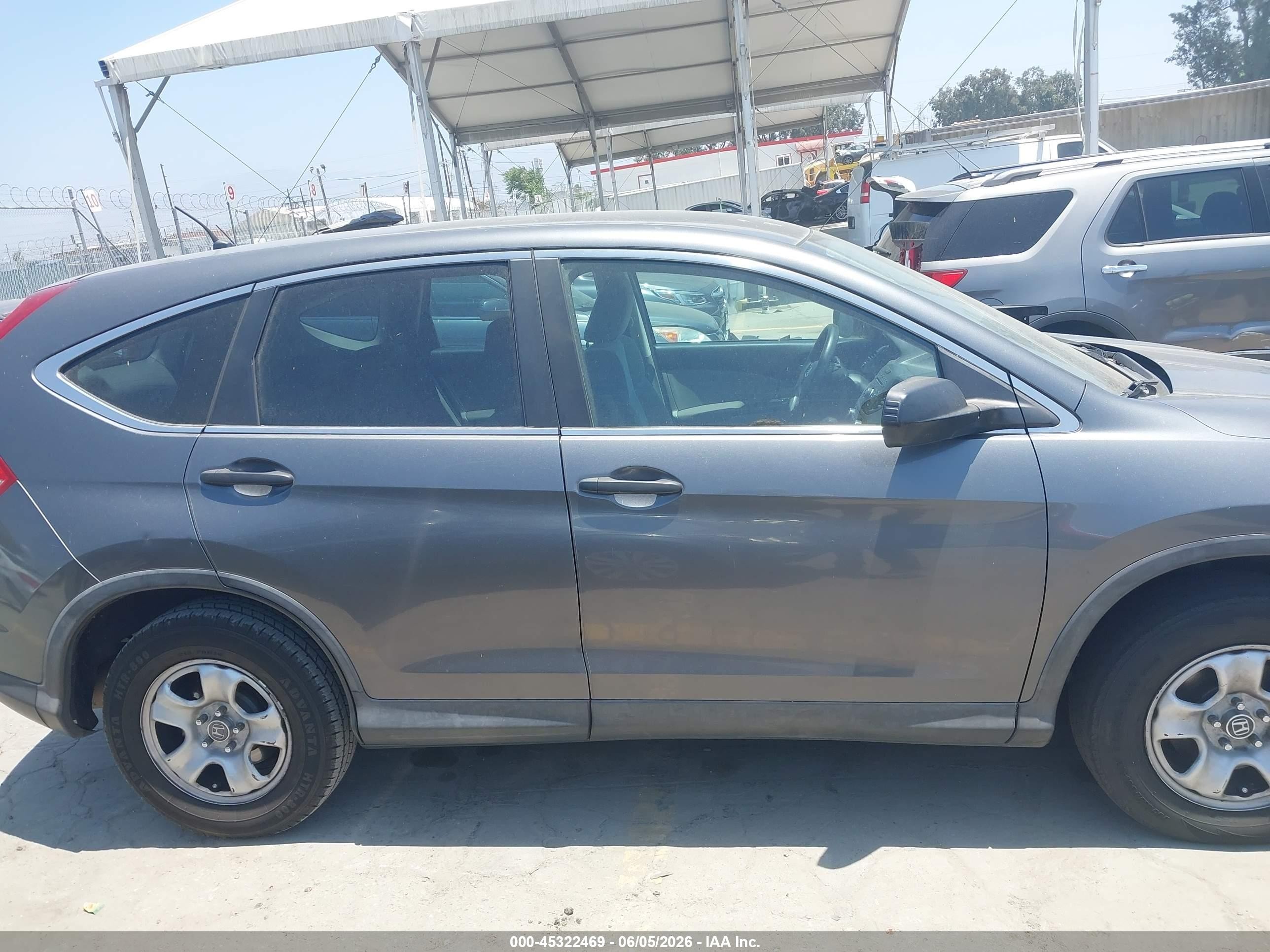 2013 Honda Cr-v Lx Gray vin: 3CZRM3H37DG711301