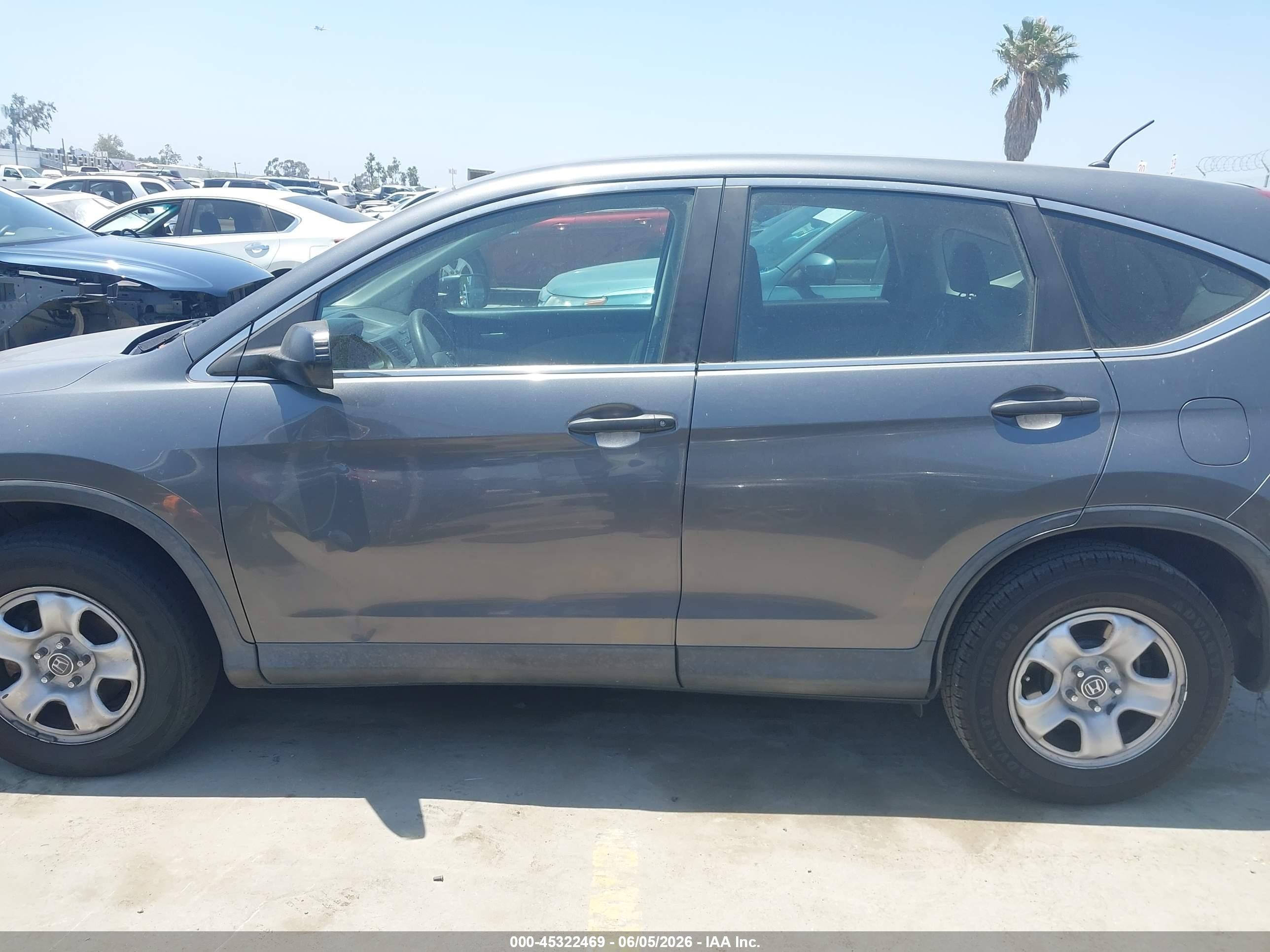 2013 Honda Cr-v Lx Gray vin: 3CZRM3H37DG711301