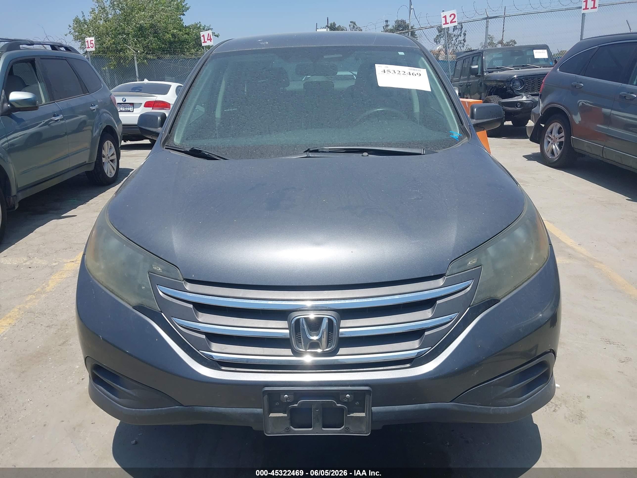 2013 Honda Cr-v Lx Gray vin: 3CZRM3H37DG711301