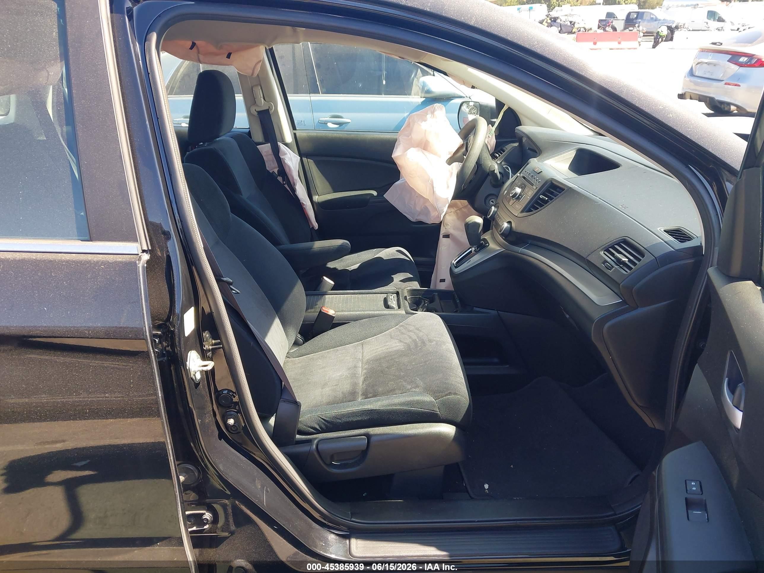 2014 Honda Cr-v Lx Black vin: 3CZRM3H37EG701014