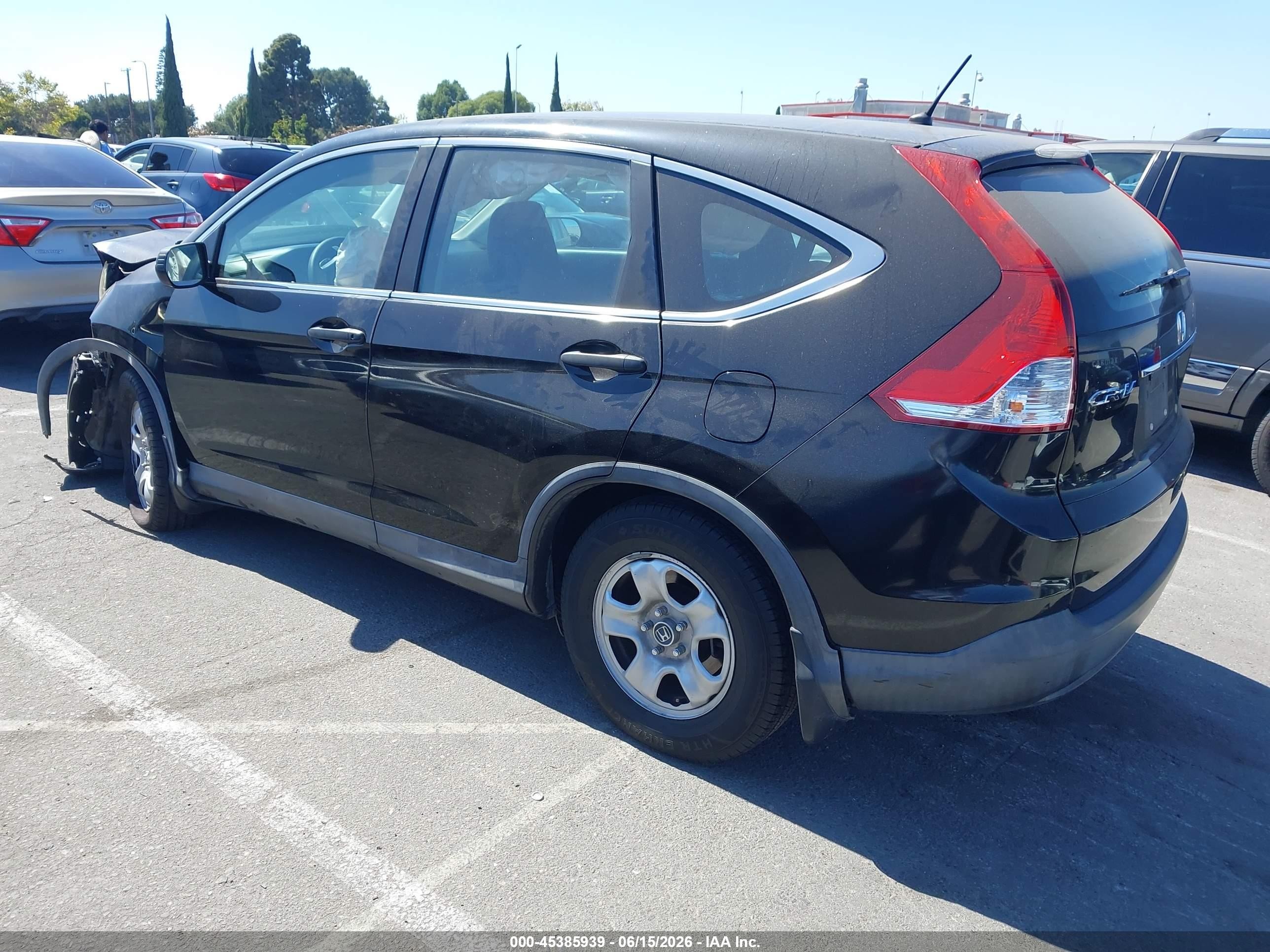 2014 Honda Cr-v Lx Black vin: 3CZRM3H37EG701014