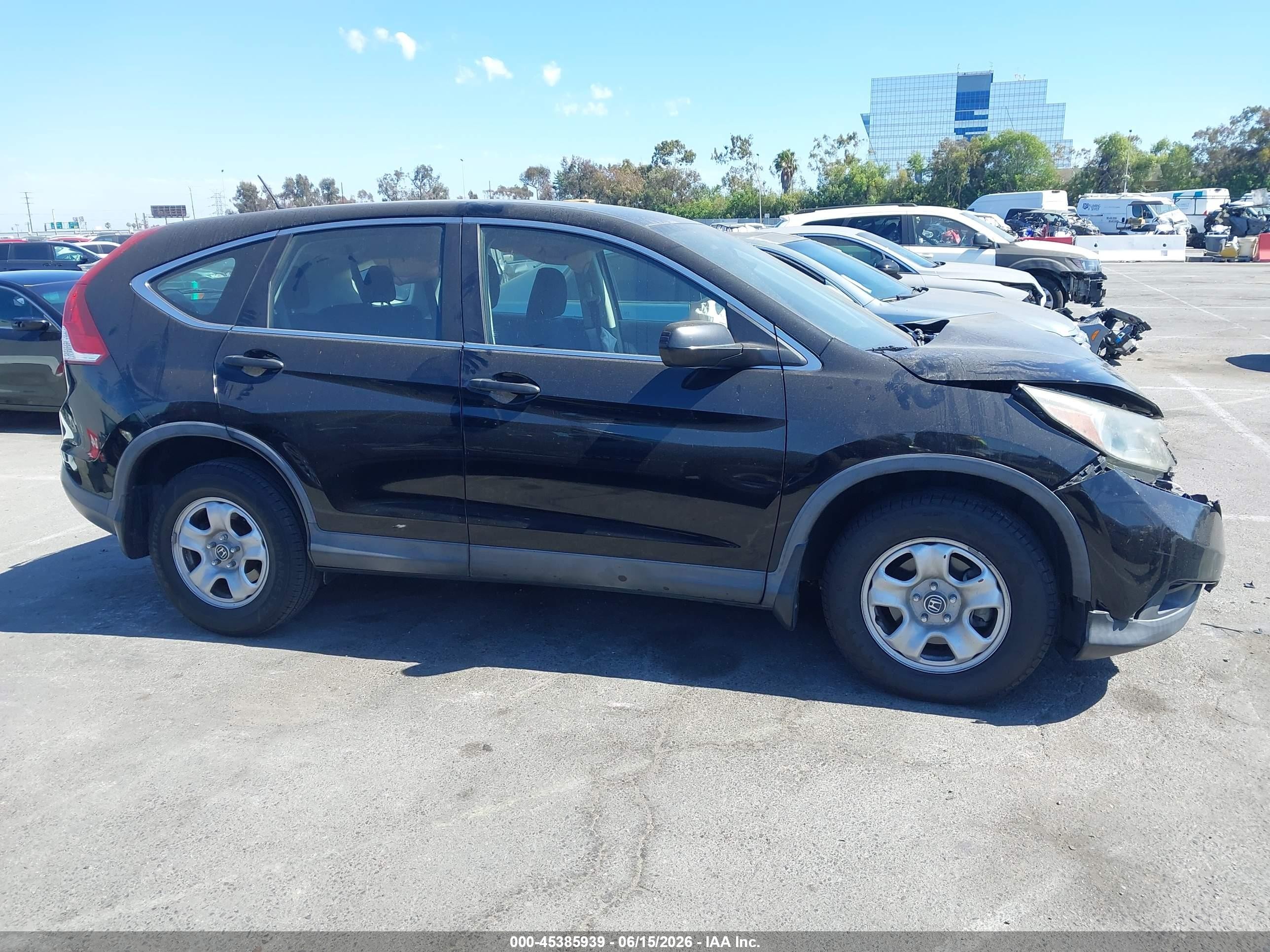 2014 Honda Cr-v Lx Black vin: 3CZRM3H37EG701014