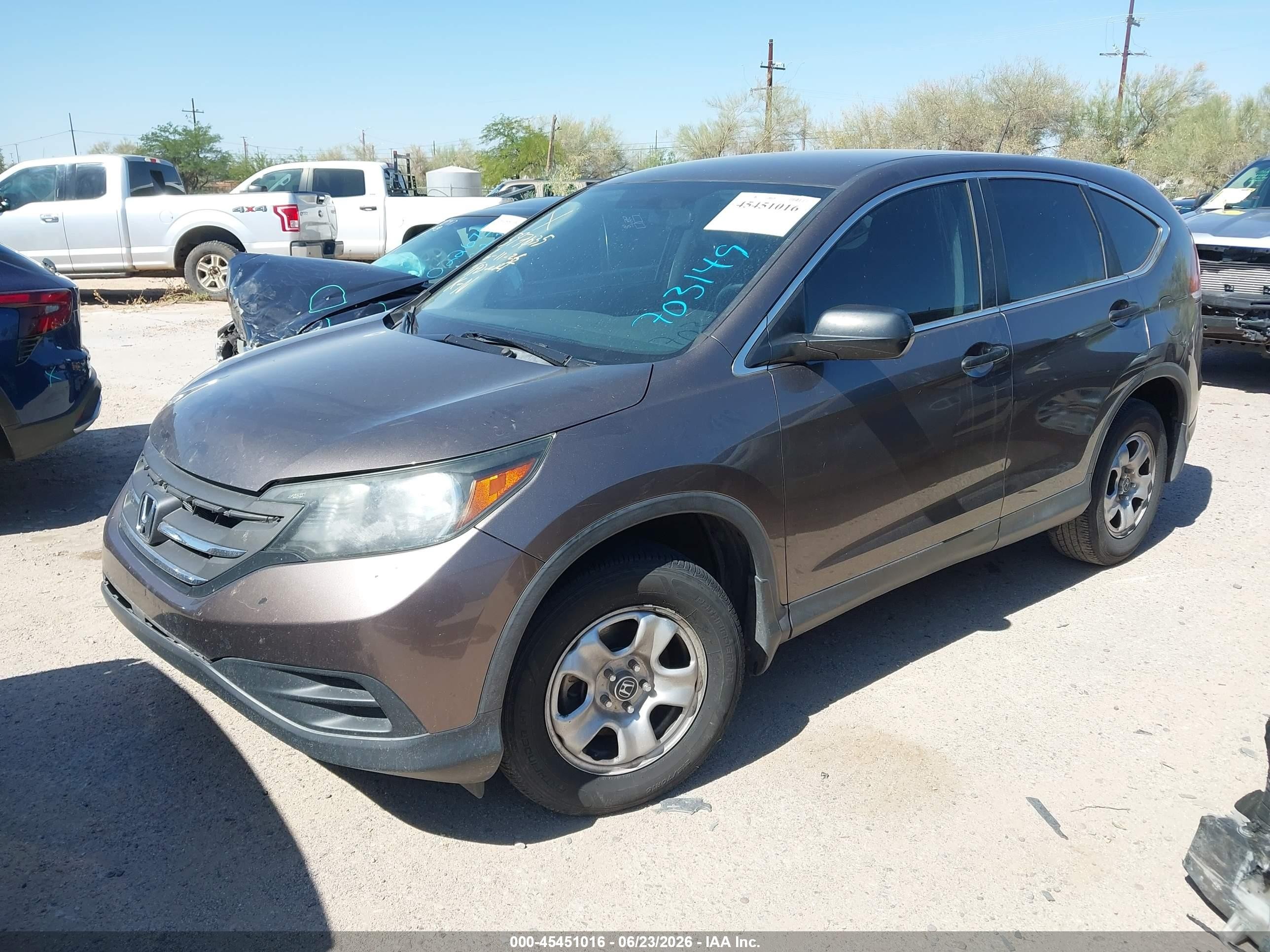 2014 Honda Cr-v Lx Серый vin: 3CZRM3H37EG703149