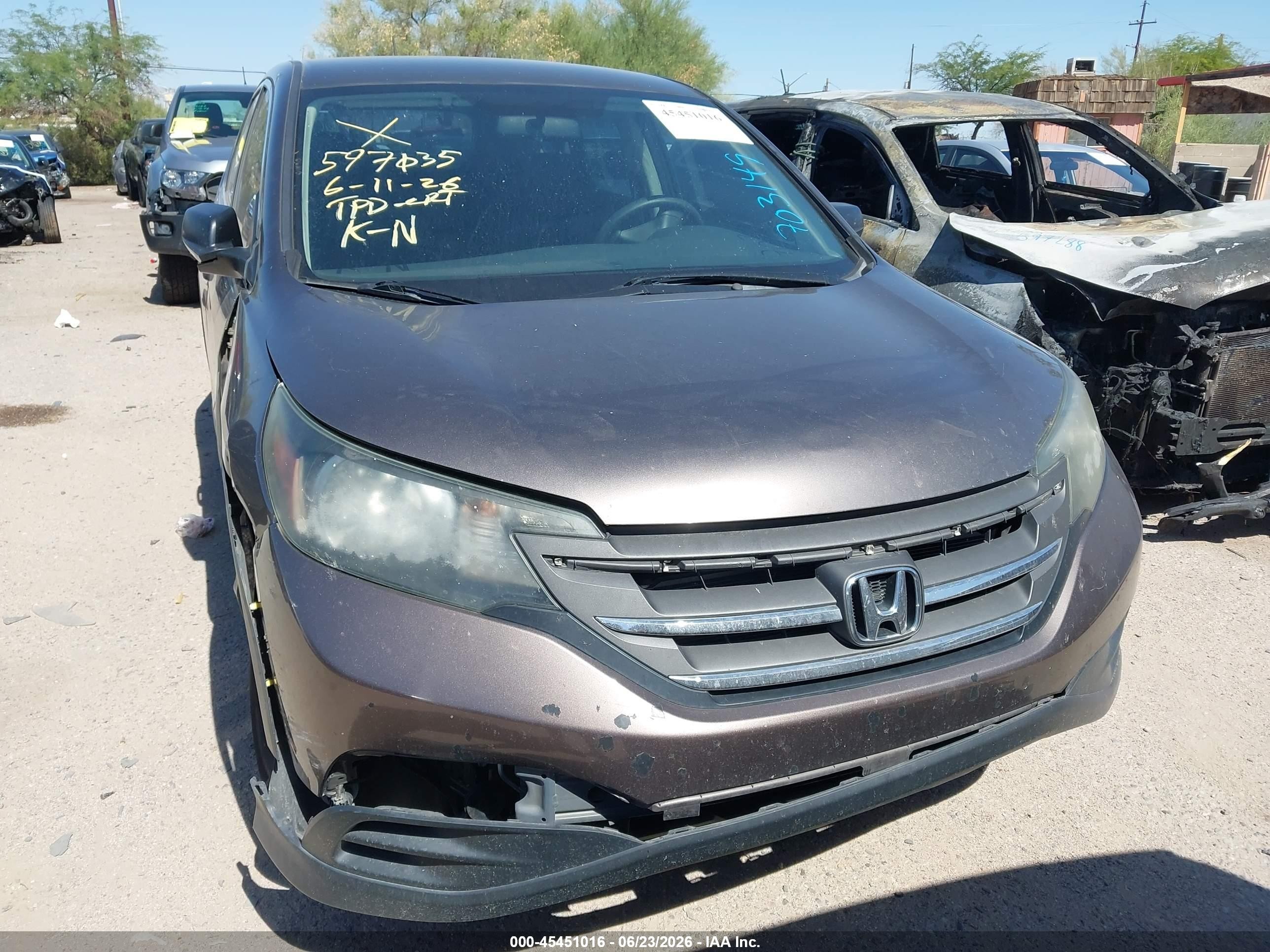 2014 Honda Cr-v Lx Серый vin: 3CZRM3H37EG703149
