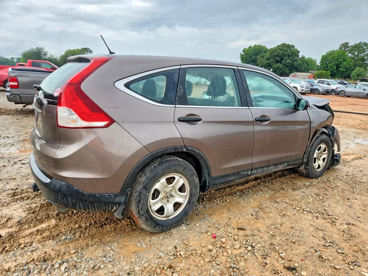 2014 Honda Cr-v Lx Gray vin: 3CZRM3H37EG704172