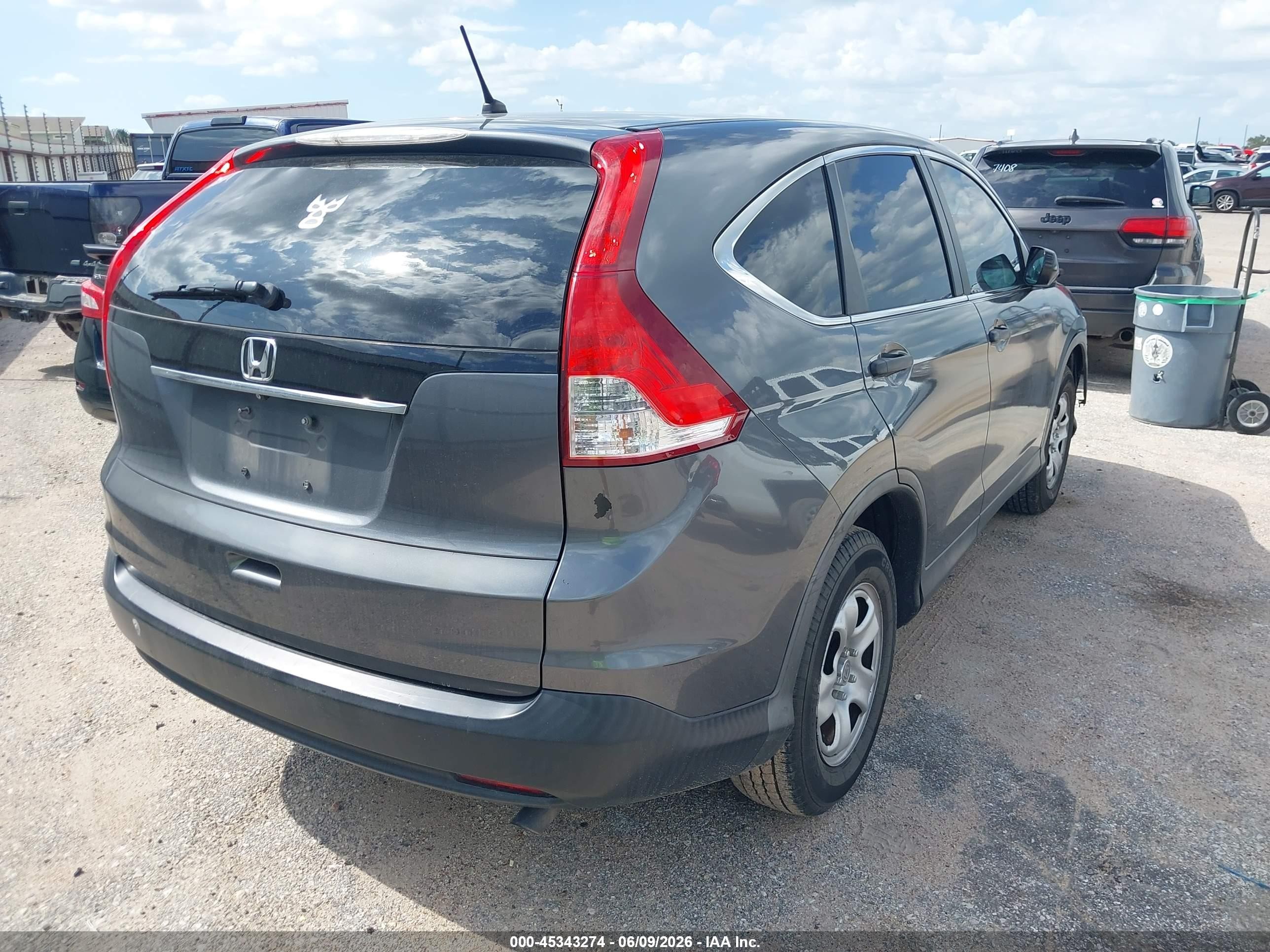 2014 Honda Cr-v Lx Gray vin: 3CZRM3H37EG707914