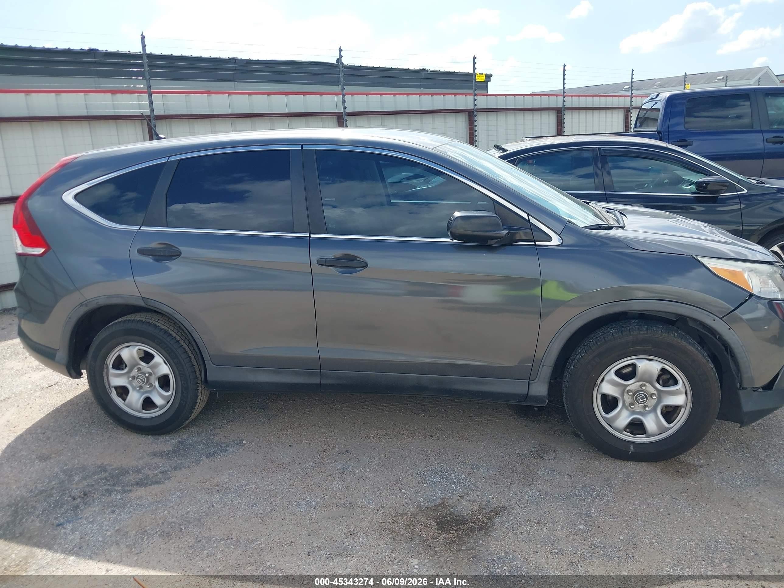 2014 Honda Cr-v Lx Gray vin: 3CZRM3H37EG707914