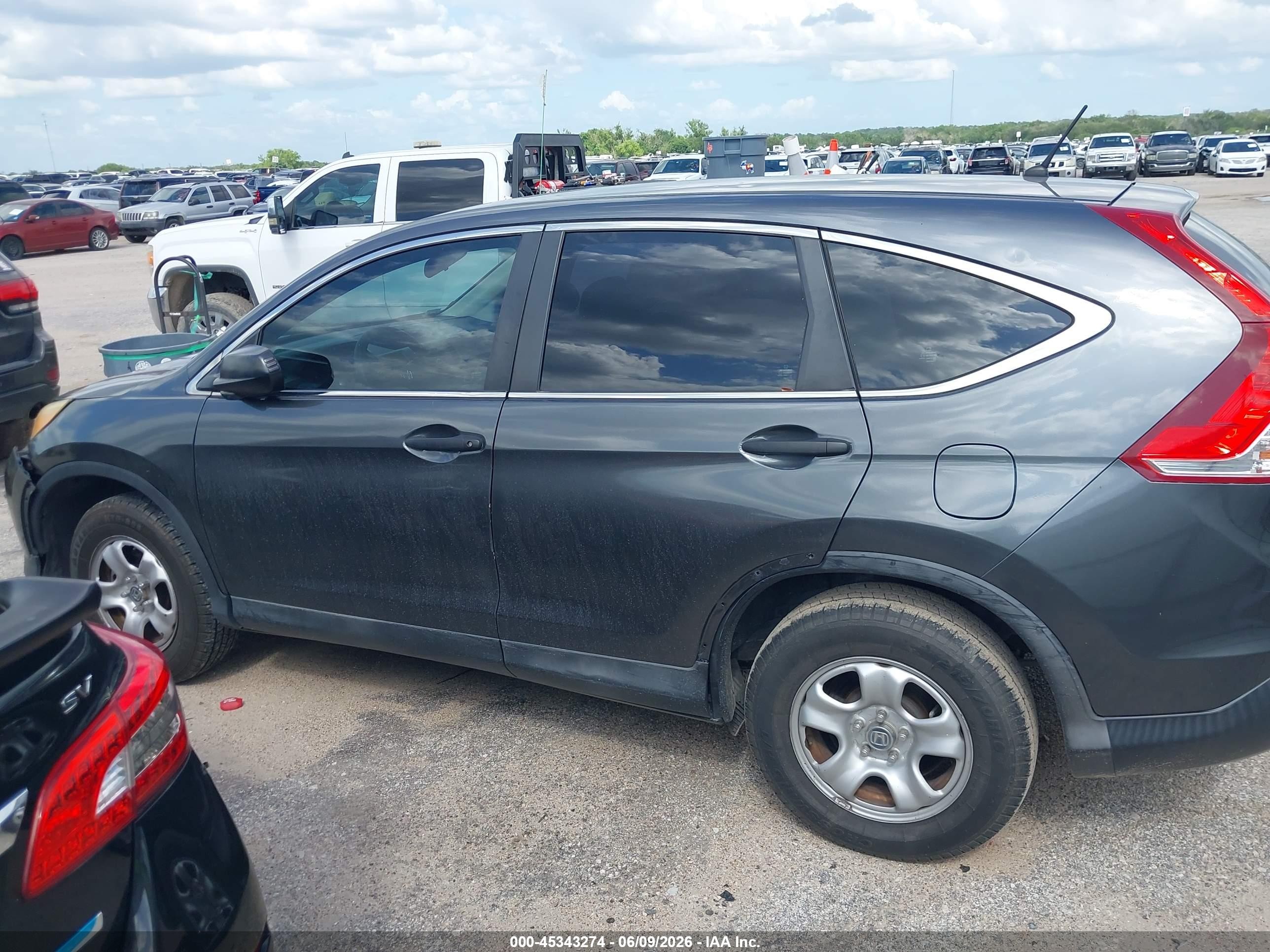 2014 Honda Cr-v Lx Gray vin: 3CZRM3H37EG707914