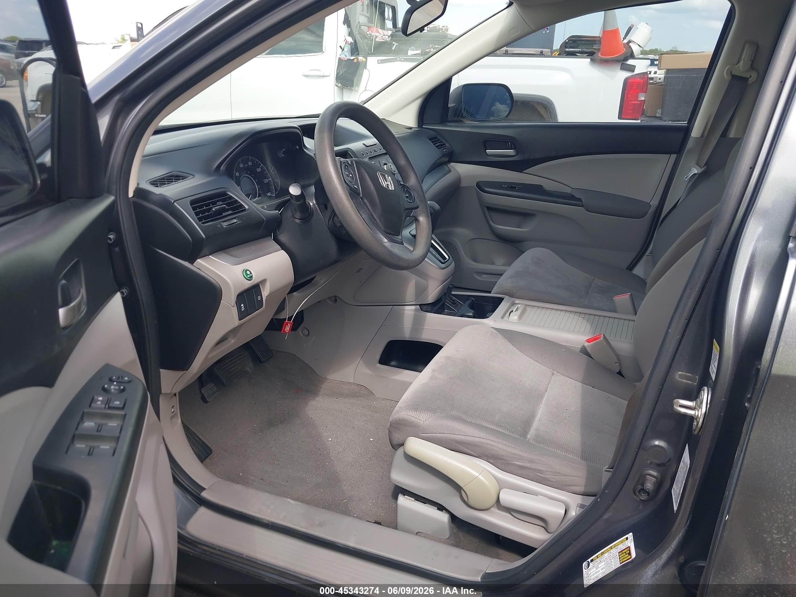 2014 Honda Cr-v Lx Gray vin: 3CZRM3H37EG707914