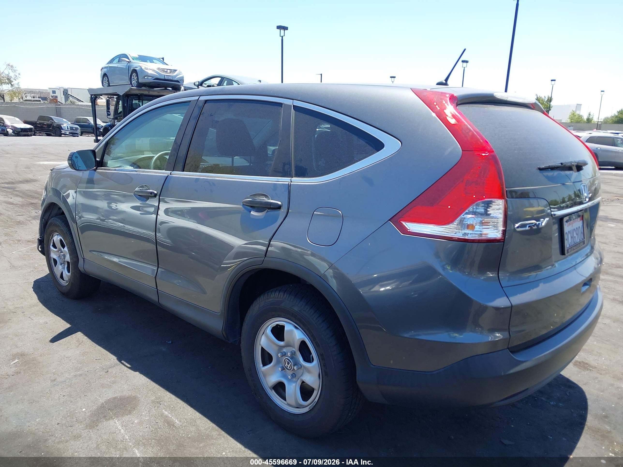 2014 Honda Cr-v Lx Серый vin: 3CZRM3H37EG713292