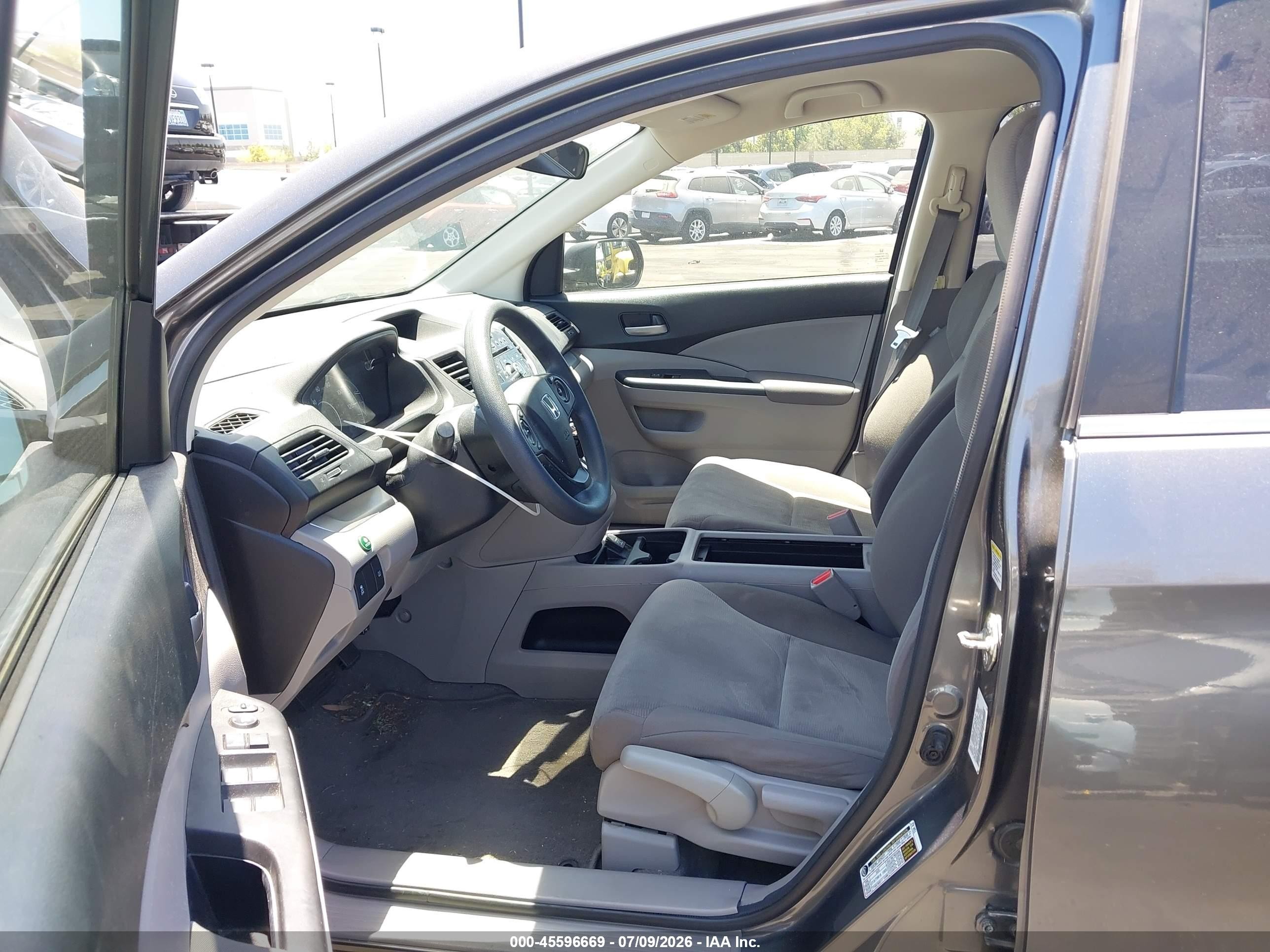 2014 Honda Cr-v Lx Серый vin: 3CZRM3H37EG713292