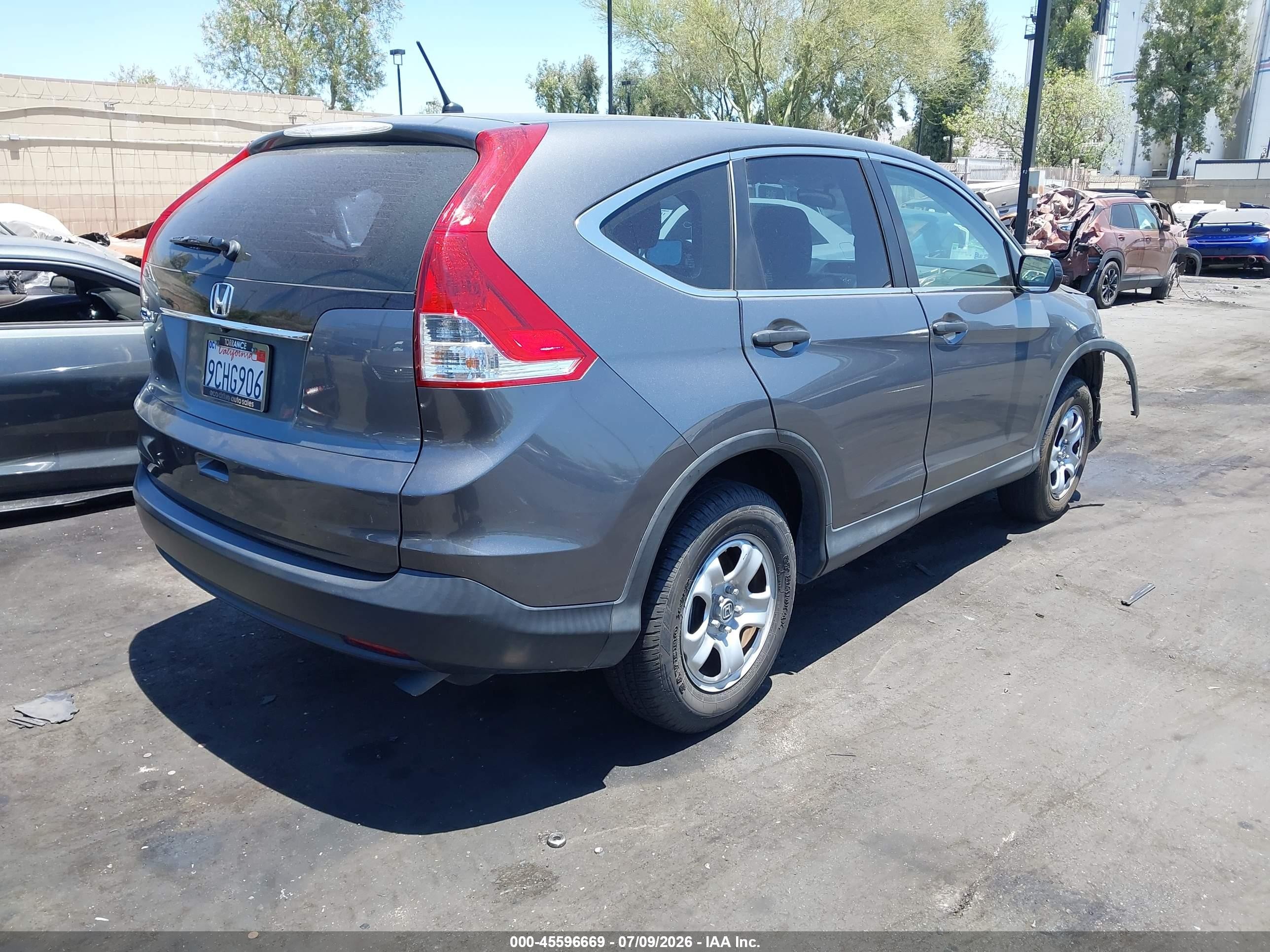 2014 Honda Cr-v Lx Серый vin: 3CZRM3H37EG713292