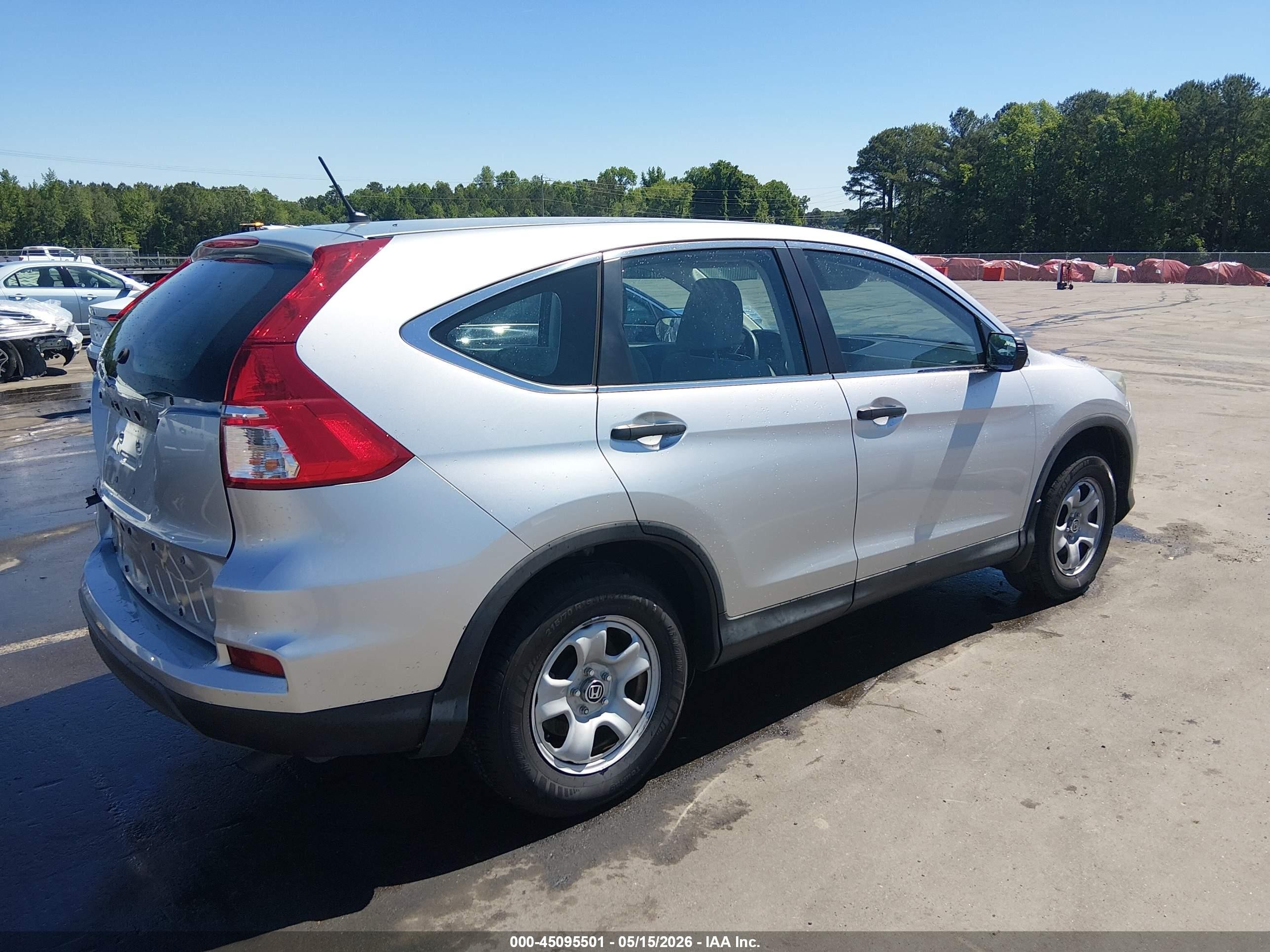 2015 Honda Cr-v Lx Серебряный vin: 3CZRM3H37FG703511