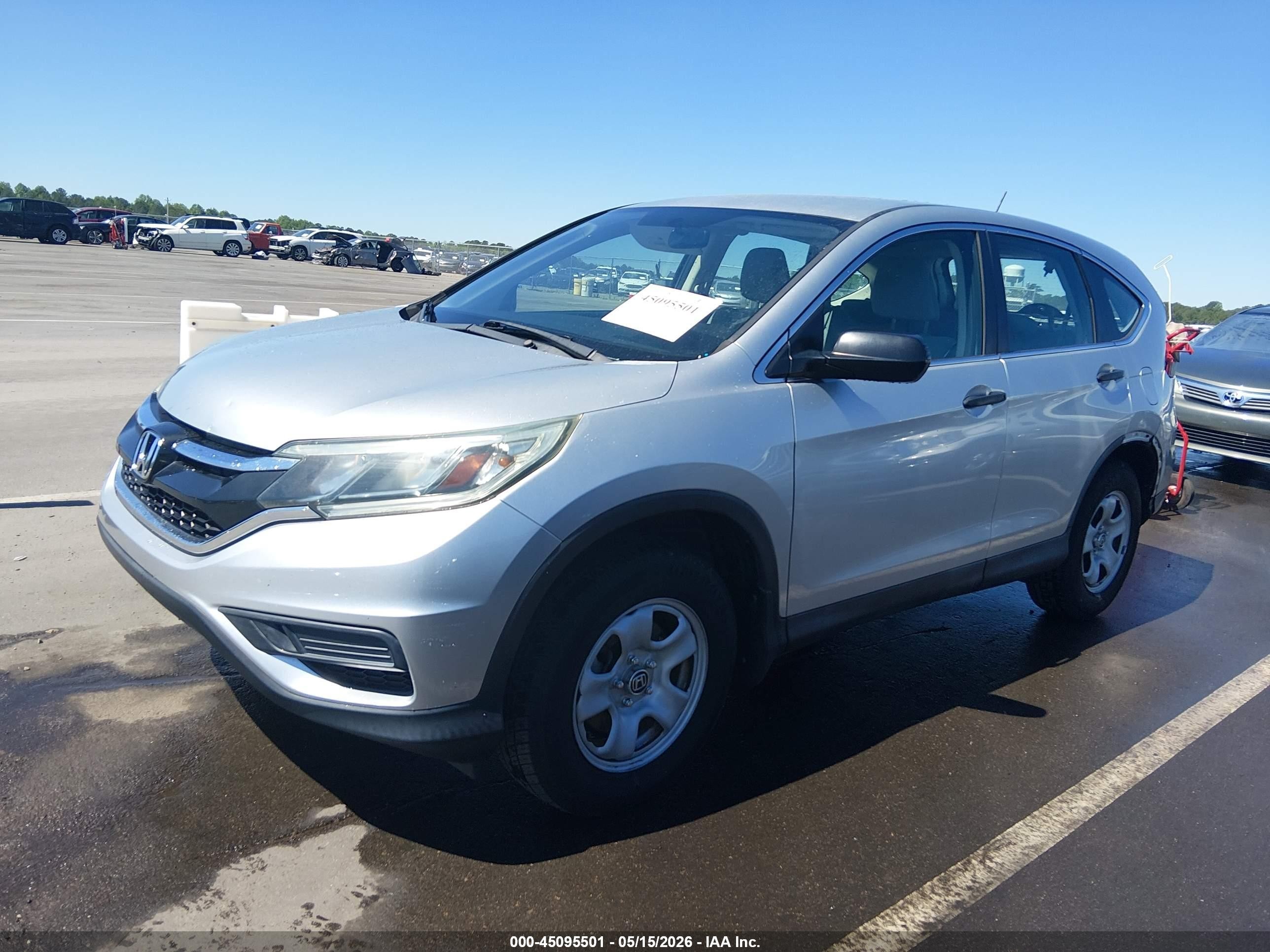 2015 Honda Cr-v Lx Серебряный vin: 3CZRM3H37FG703511