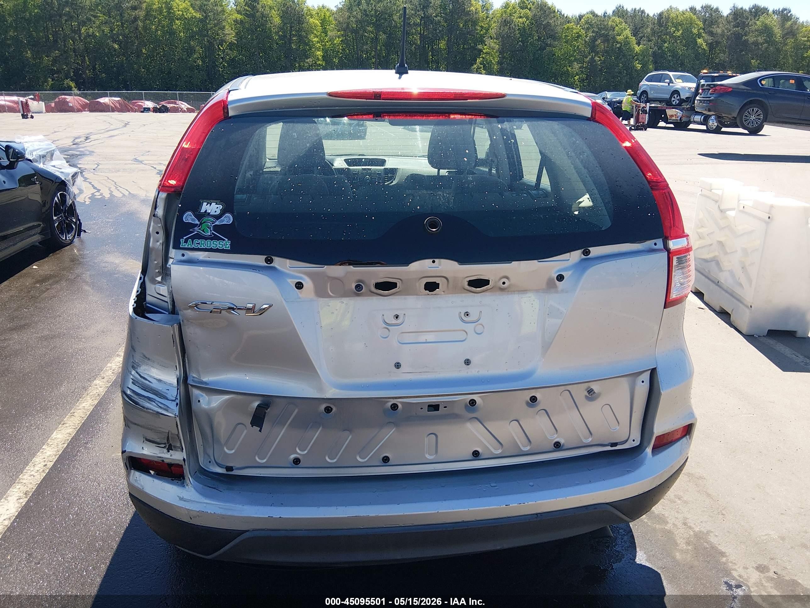 2015 Honda Cr-v Lx Серебряный vin: 3CZRM3H37FG703511