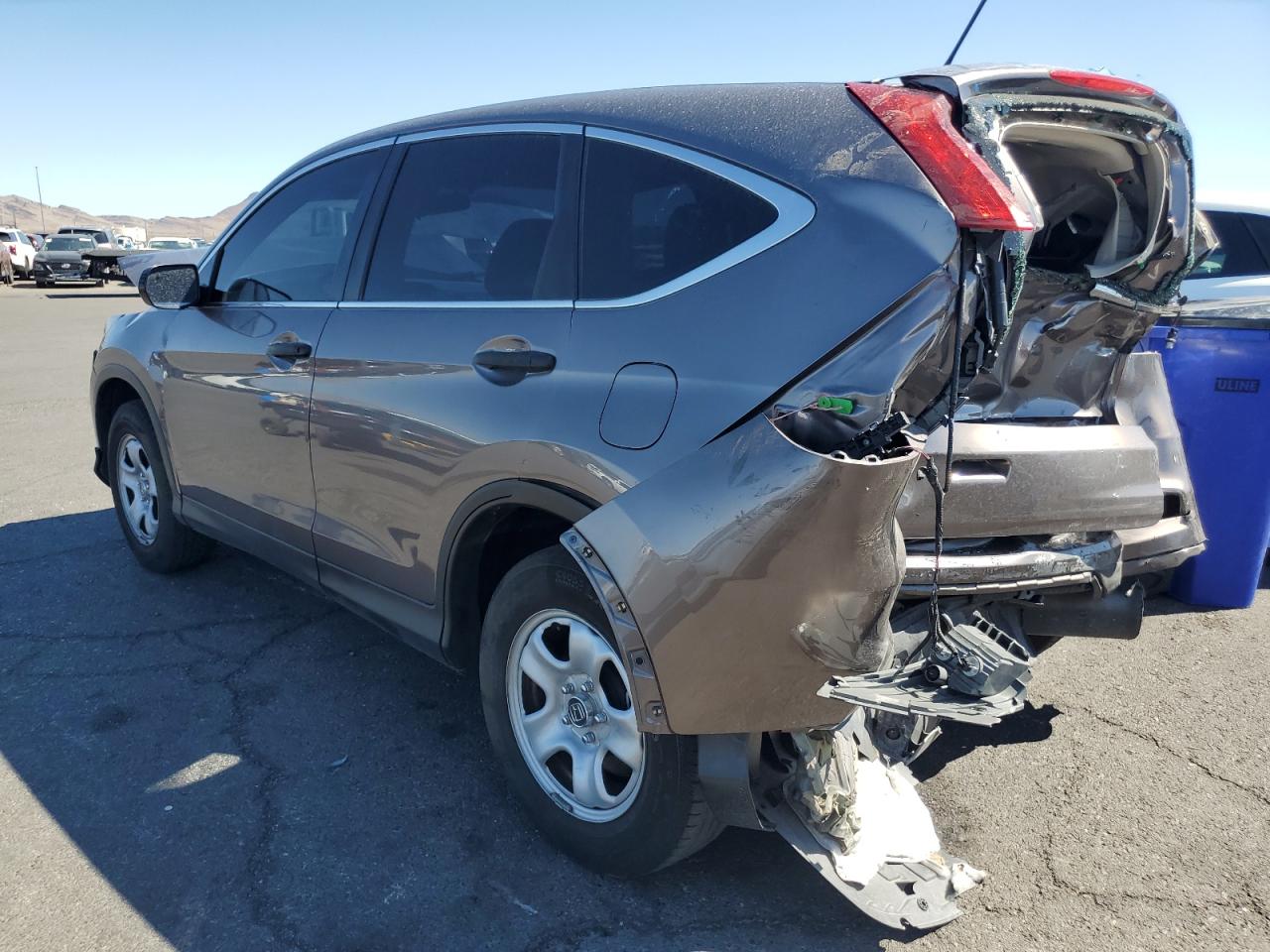 2015 Honda Cr-v Lx Gray vin: 3CZRM3H37FG707638