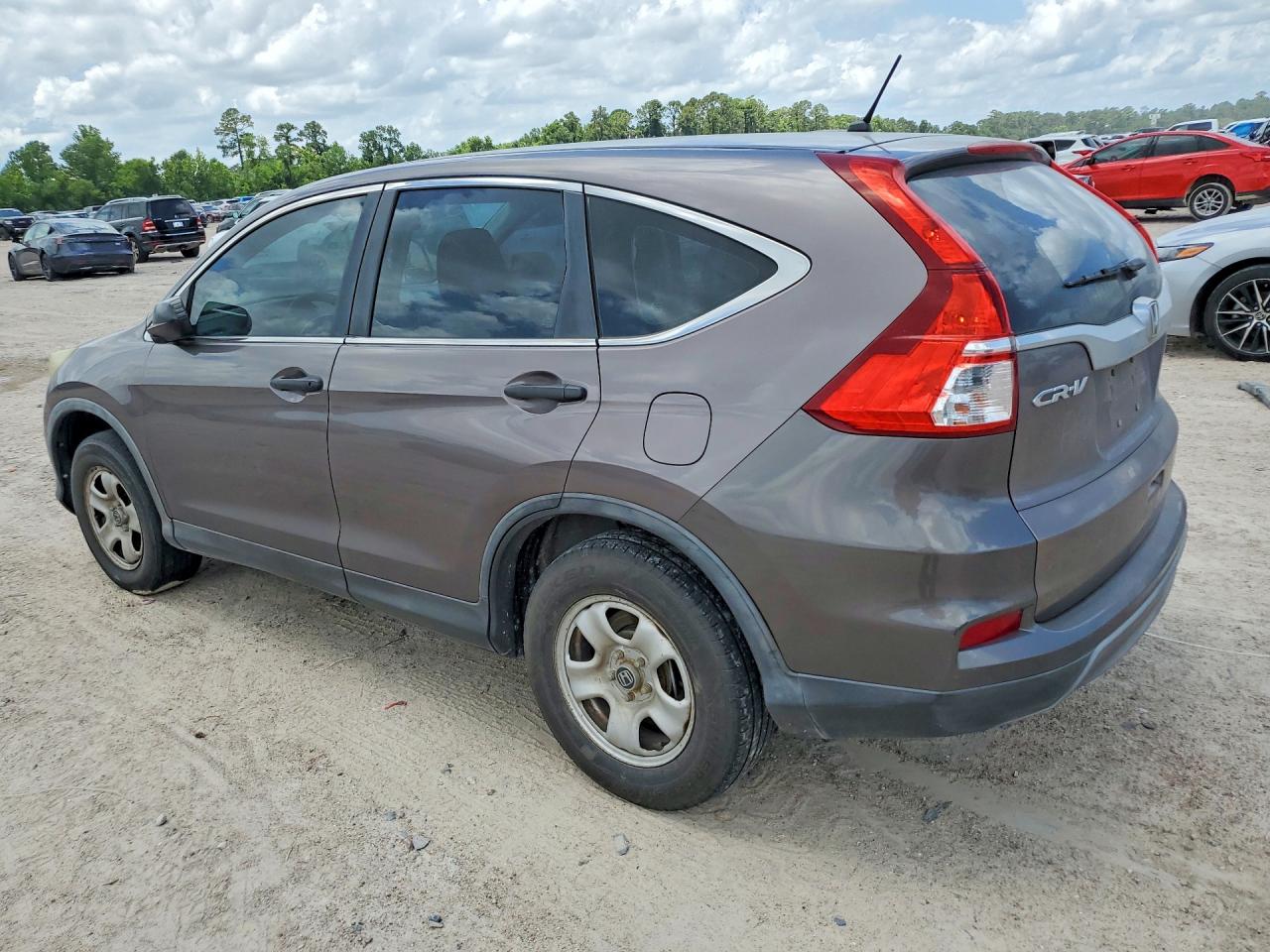 2015 Honda Cr-v Lx Gray vin: 3CZRM3H37FG707641