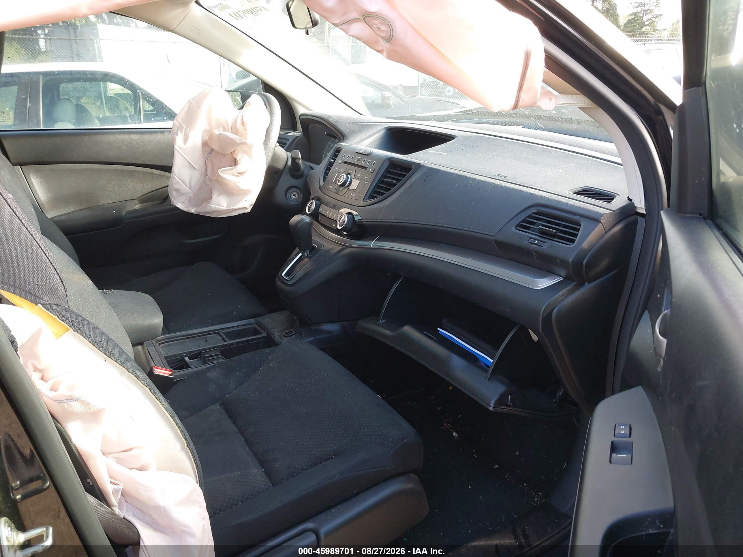 2015 Honda Cr-v Lx Black vin: 3CZRM3H37FG708059