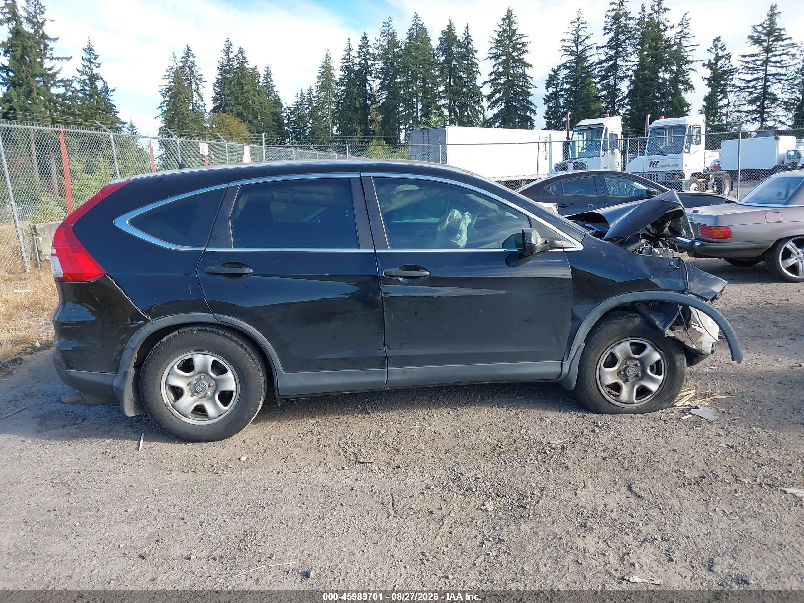2015 Honda Cr-v Lx Black vin: 3CZRM3H37FG708059