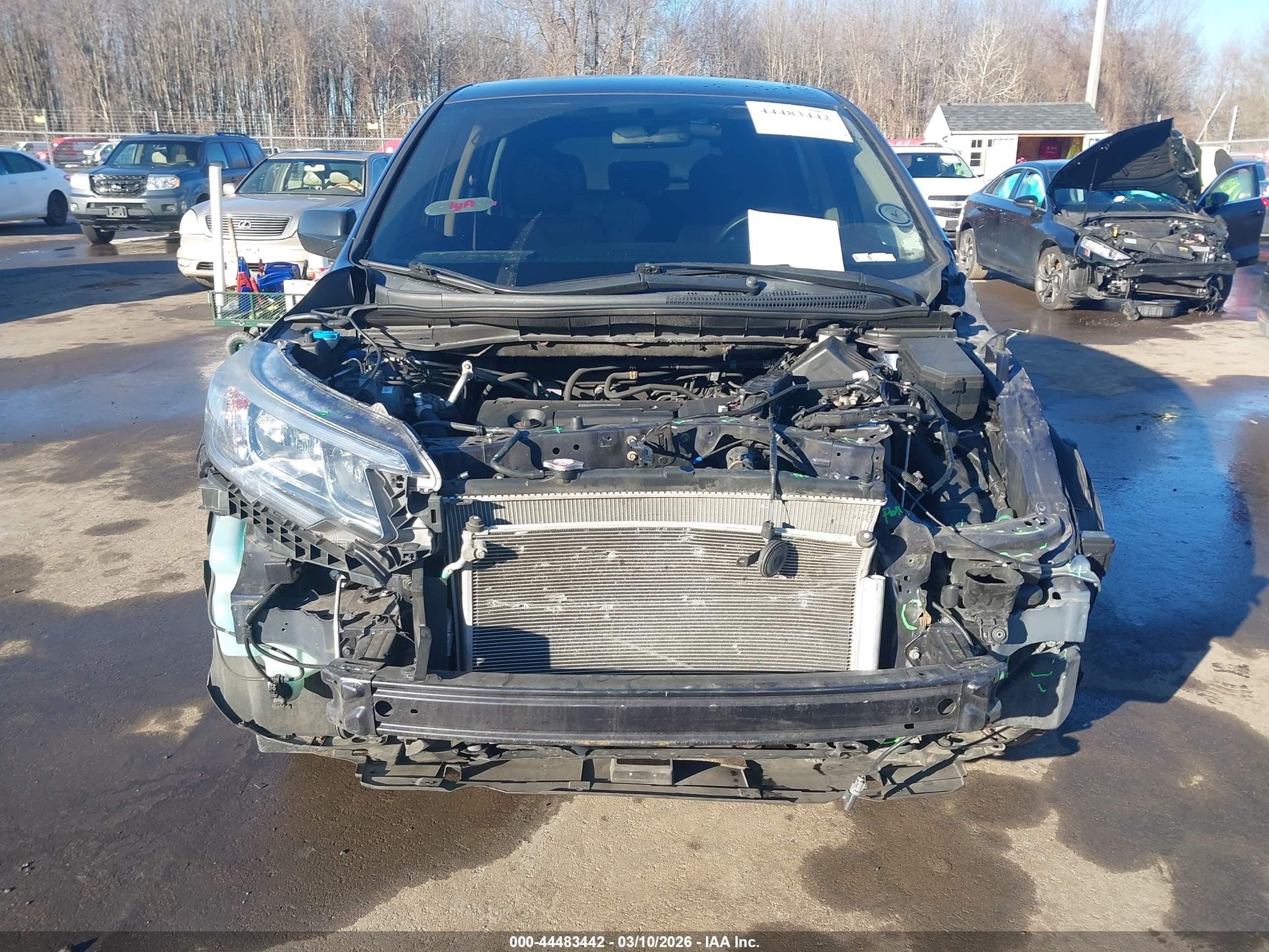 2015 Honda Cr-v Lx Blue vin: 3CZRM3H37FG717568