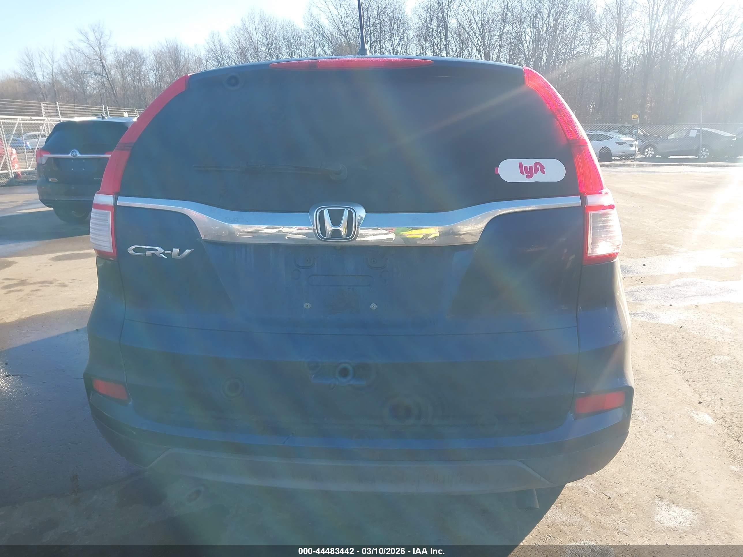 2015 Honda Cr-v Lx Blue vin: 3CZRM3H37FG717568